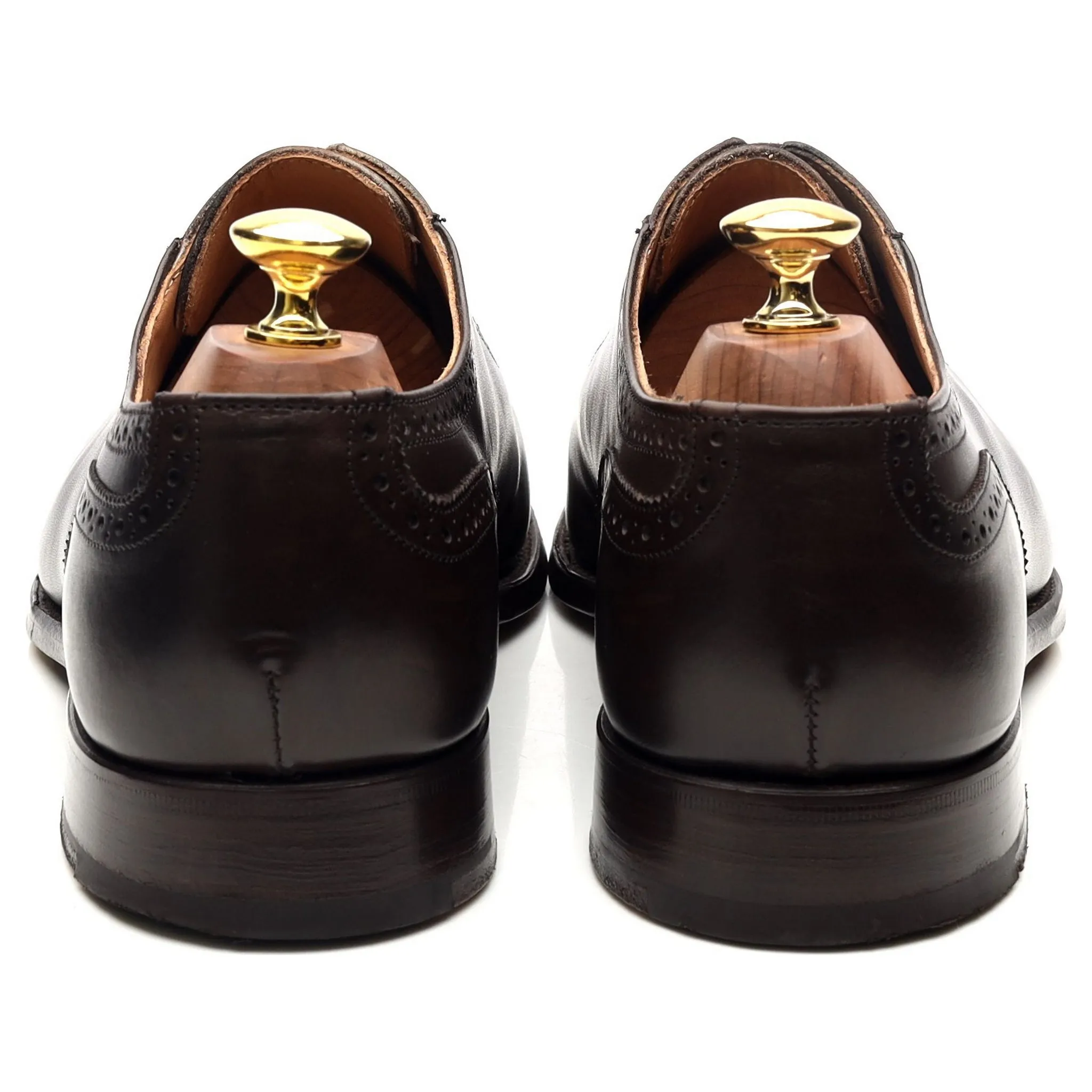 'Hamilton' Dark Brown Leather Oxford UK 8.5