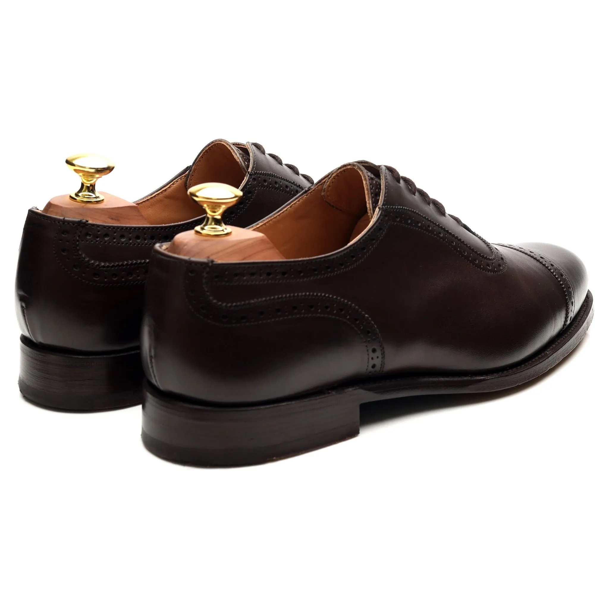'Hamilton' Dark Brown Leather Oxford UK 8.5
