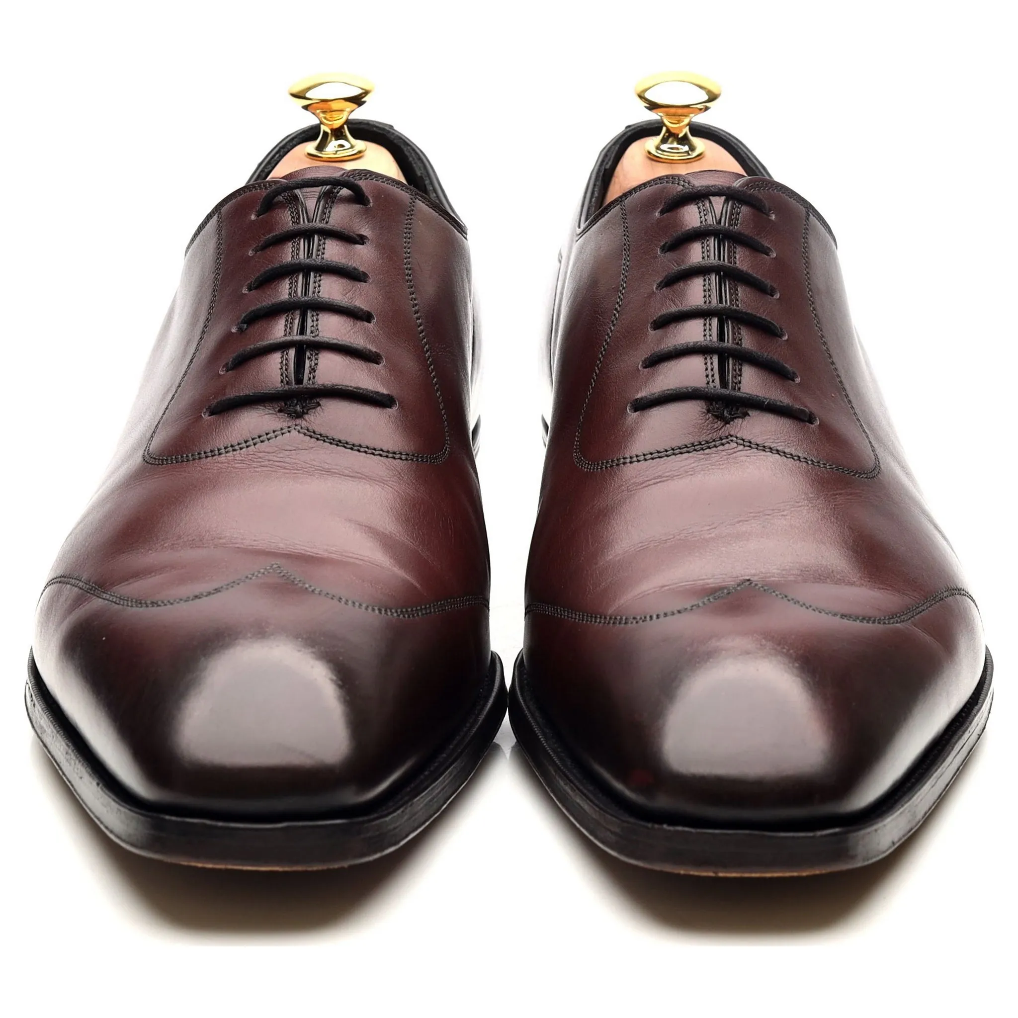 'Hanly' Burgundy Leather Oxford UK 11 F