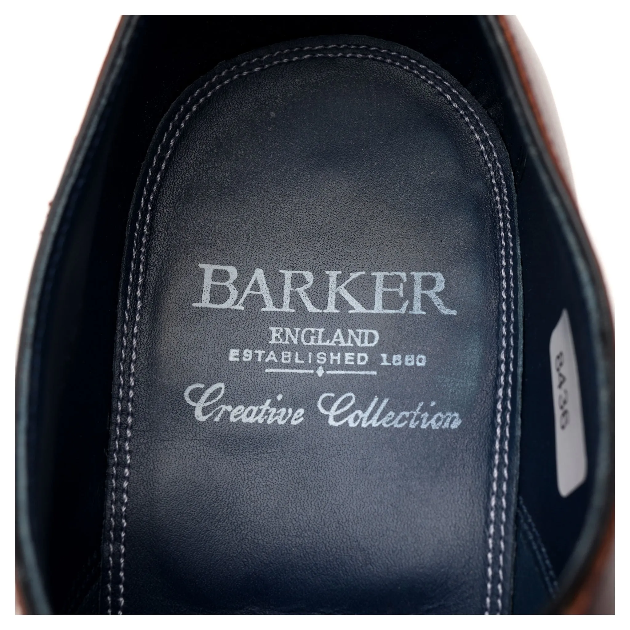 'Harry' Burgundy / Navy Blue Leather Oxford UK 7.5 F
