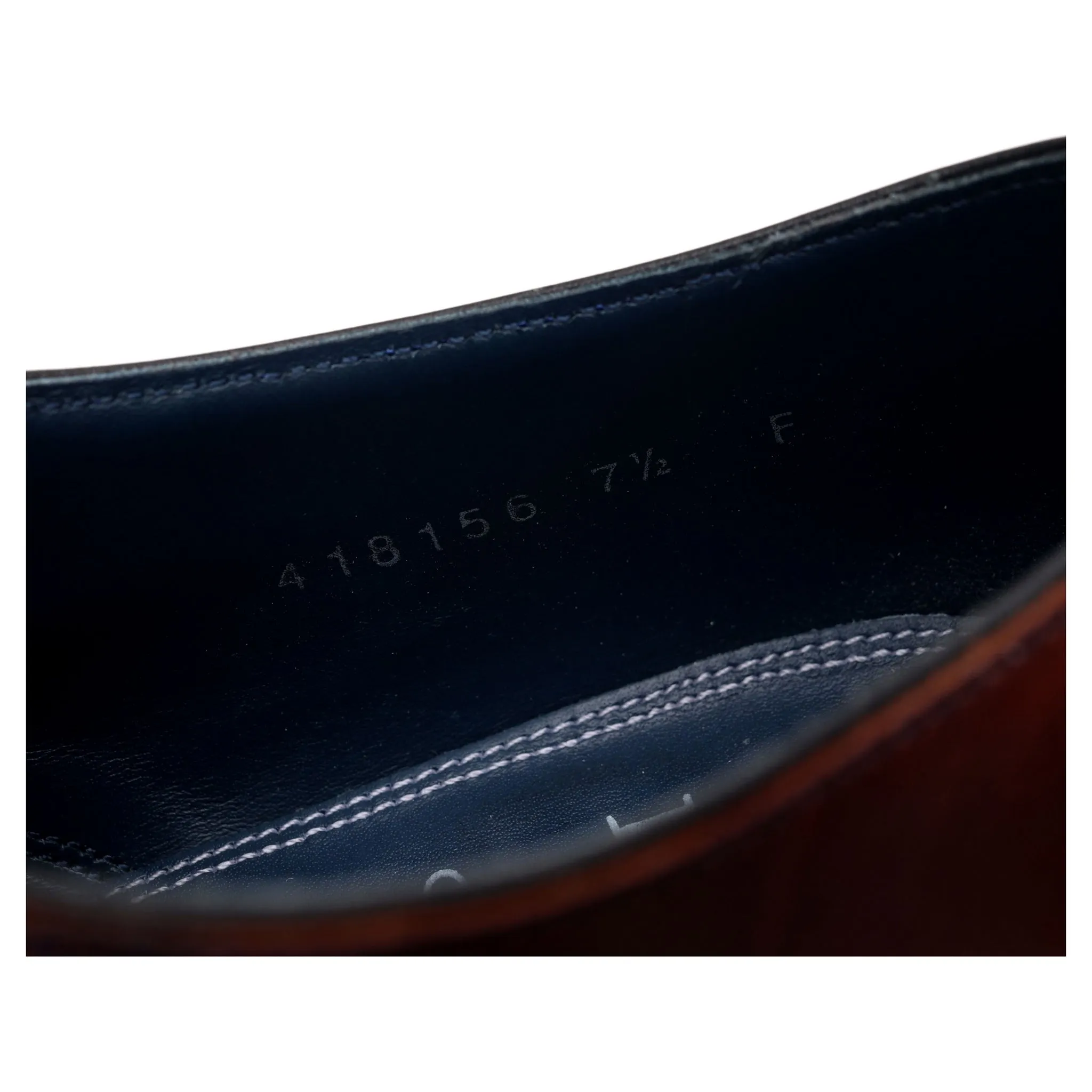 'Harry' Burgundy / Navy Blue Leather Oxford UK 7.5 F
