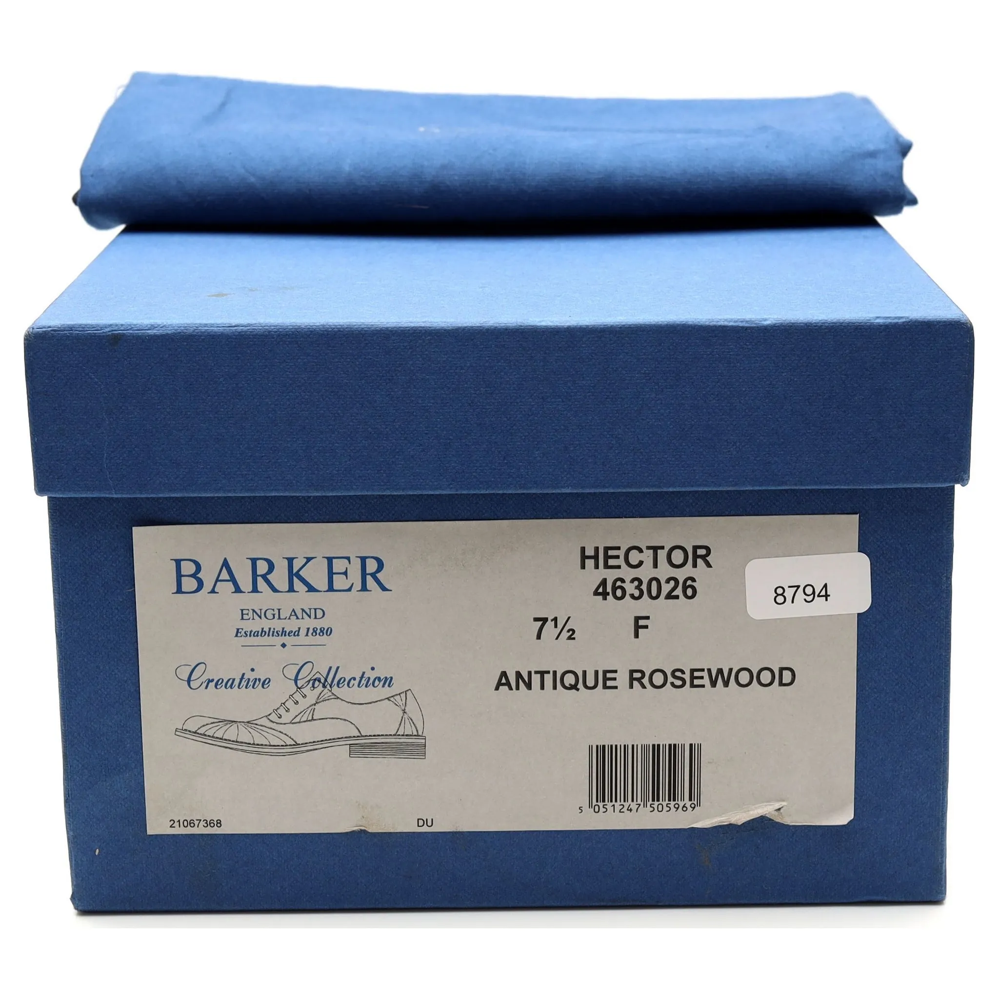 'Hector' Tan Brown Leather Oxford UK 7.5 F