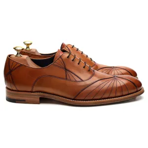 'Hector' Tan Brown Leather Oxford UK 7.5 F