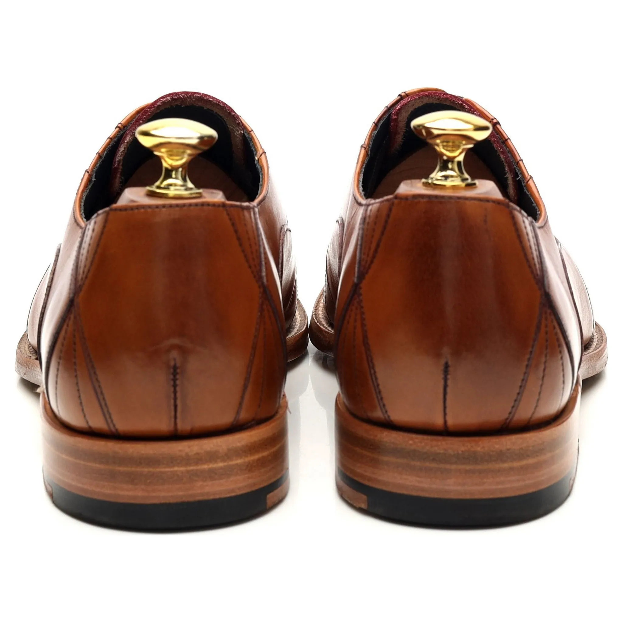'Hector' Tan Brown Leather Oxford UK 7.5 F