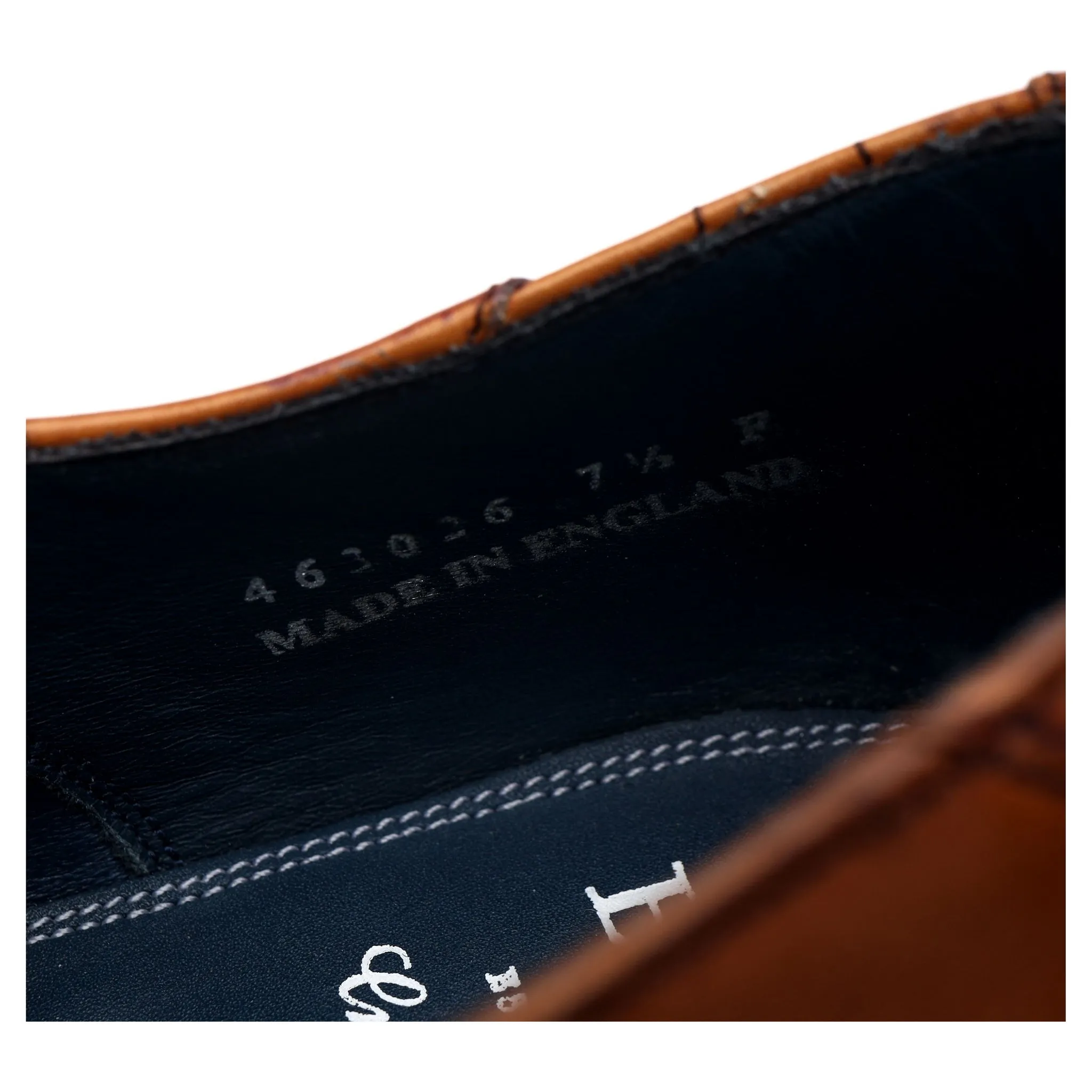 'Hector' Tan Brown Leather Oxford UK 7.5 F