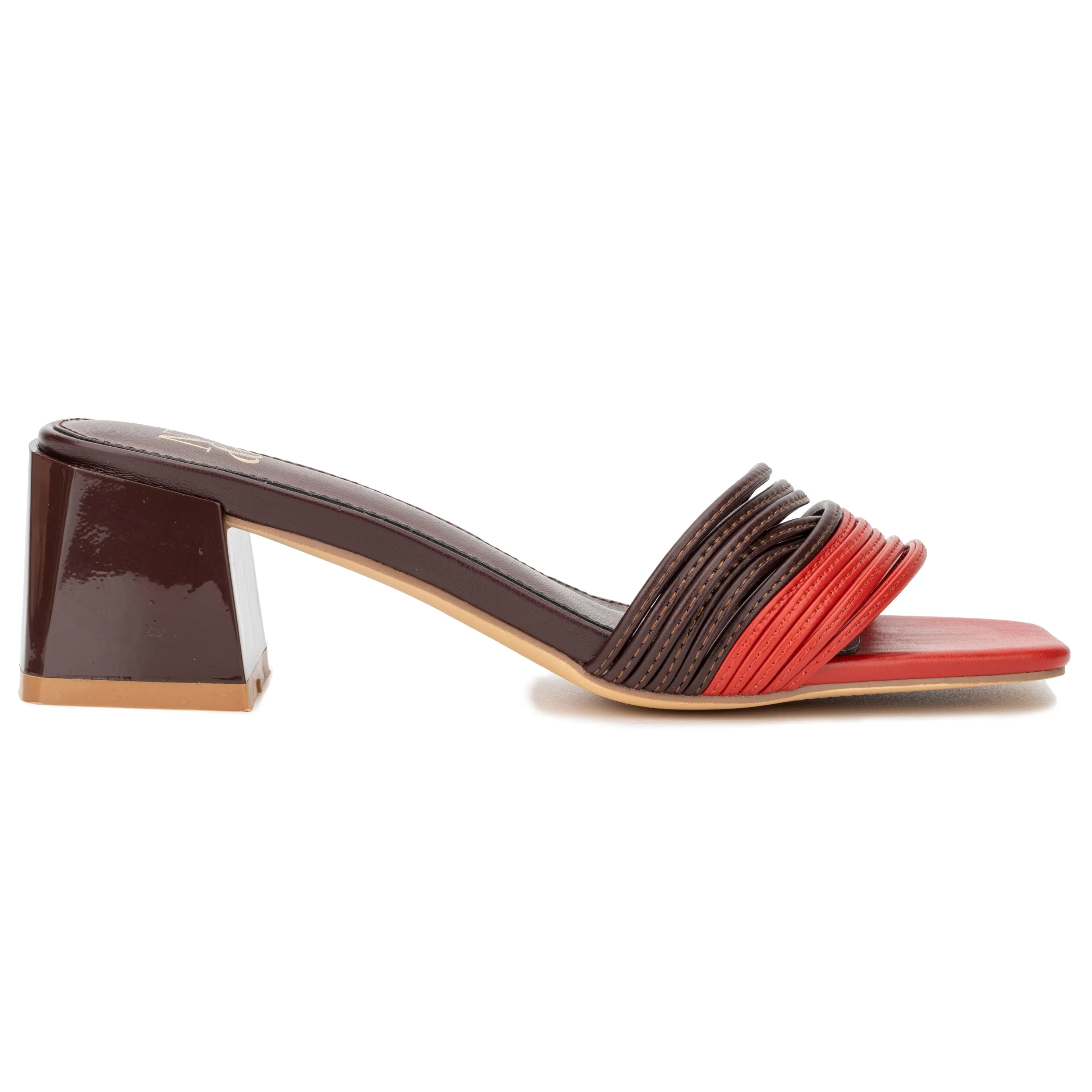 Hera Dual Tone Slip On Heels
