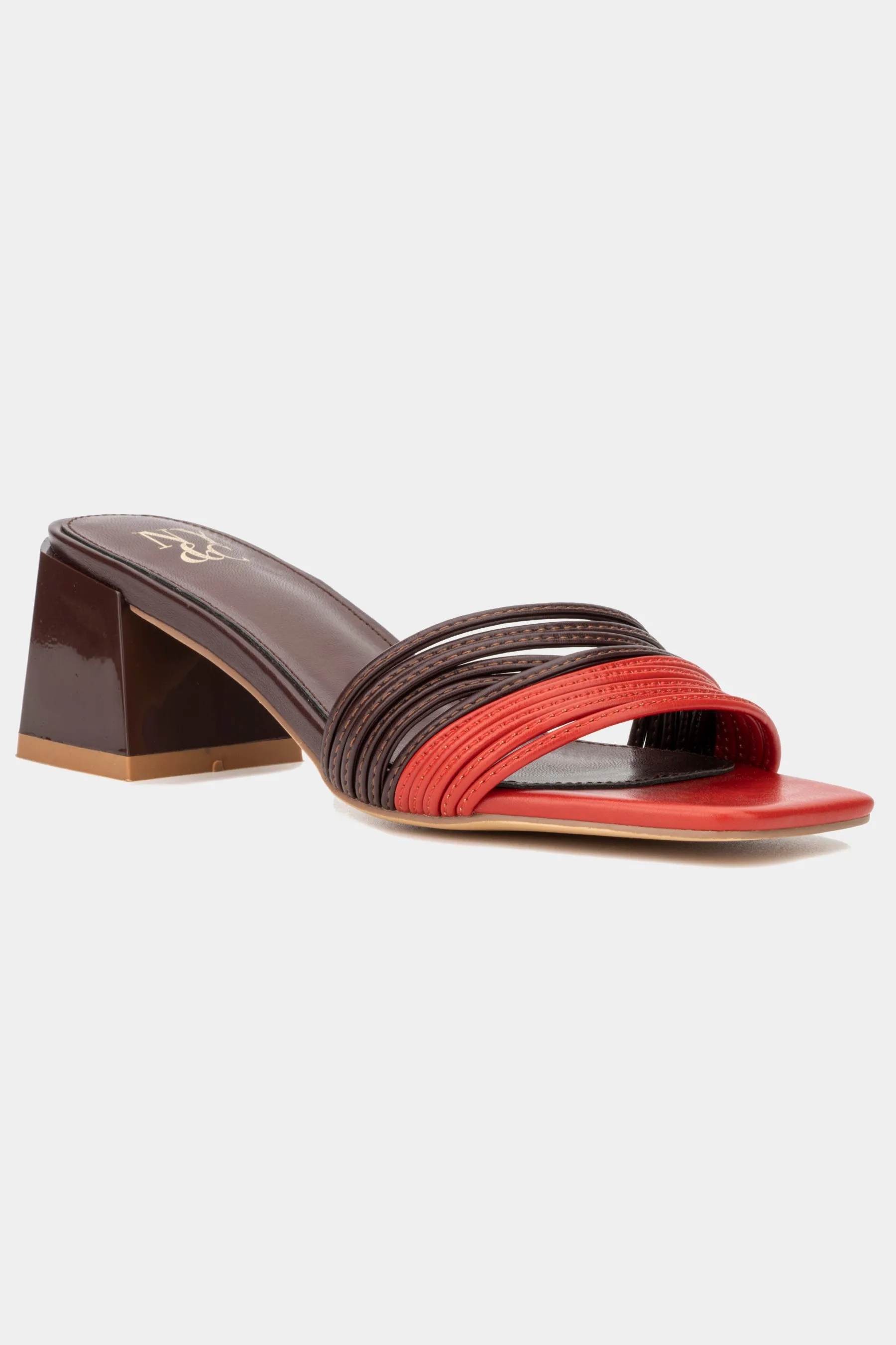Hera Dual Tone Slip On Heels
