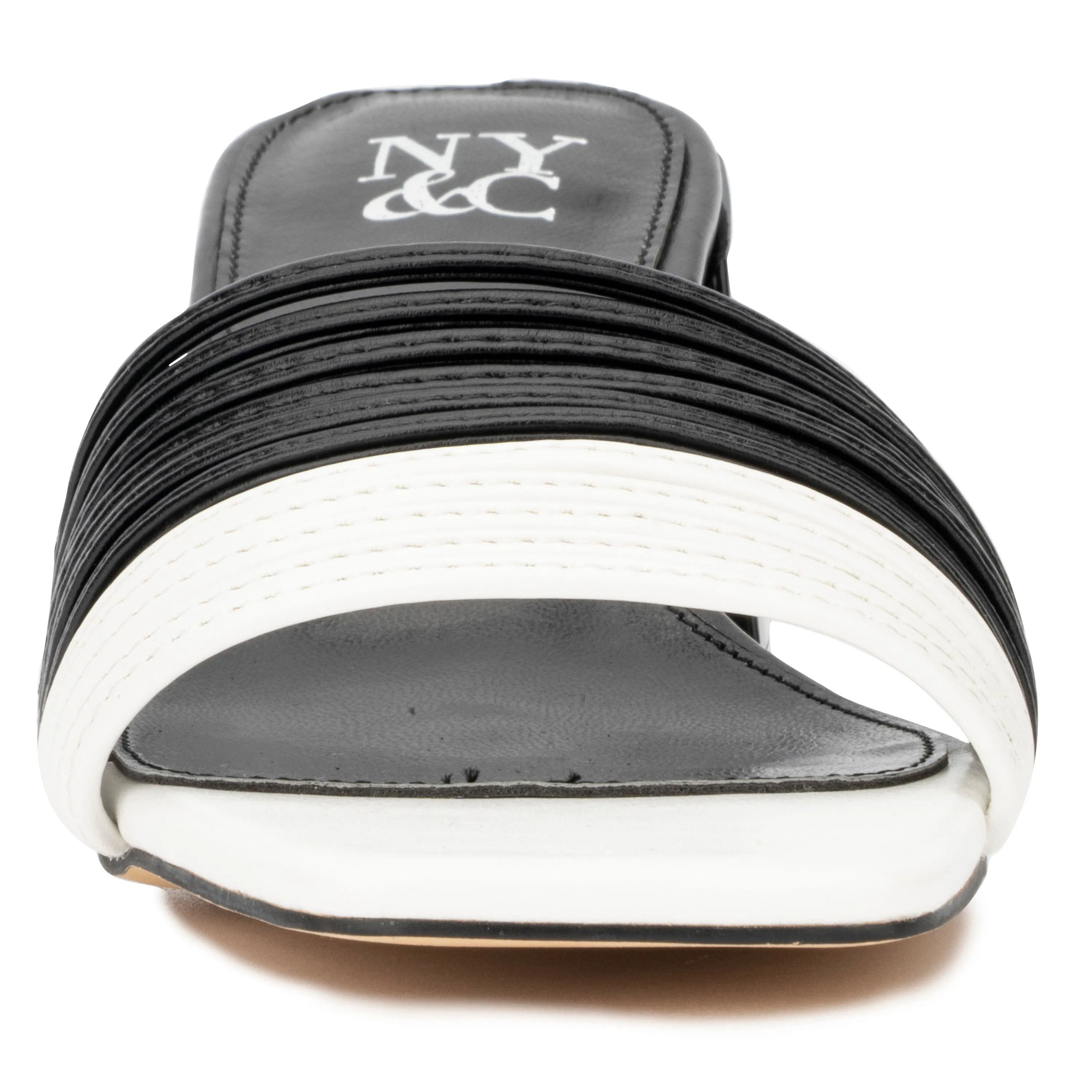 Hera Dual Tone Slip On Heels