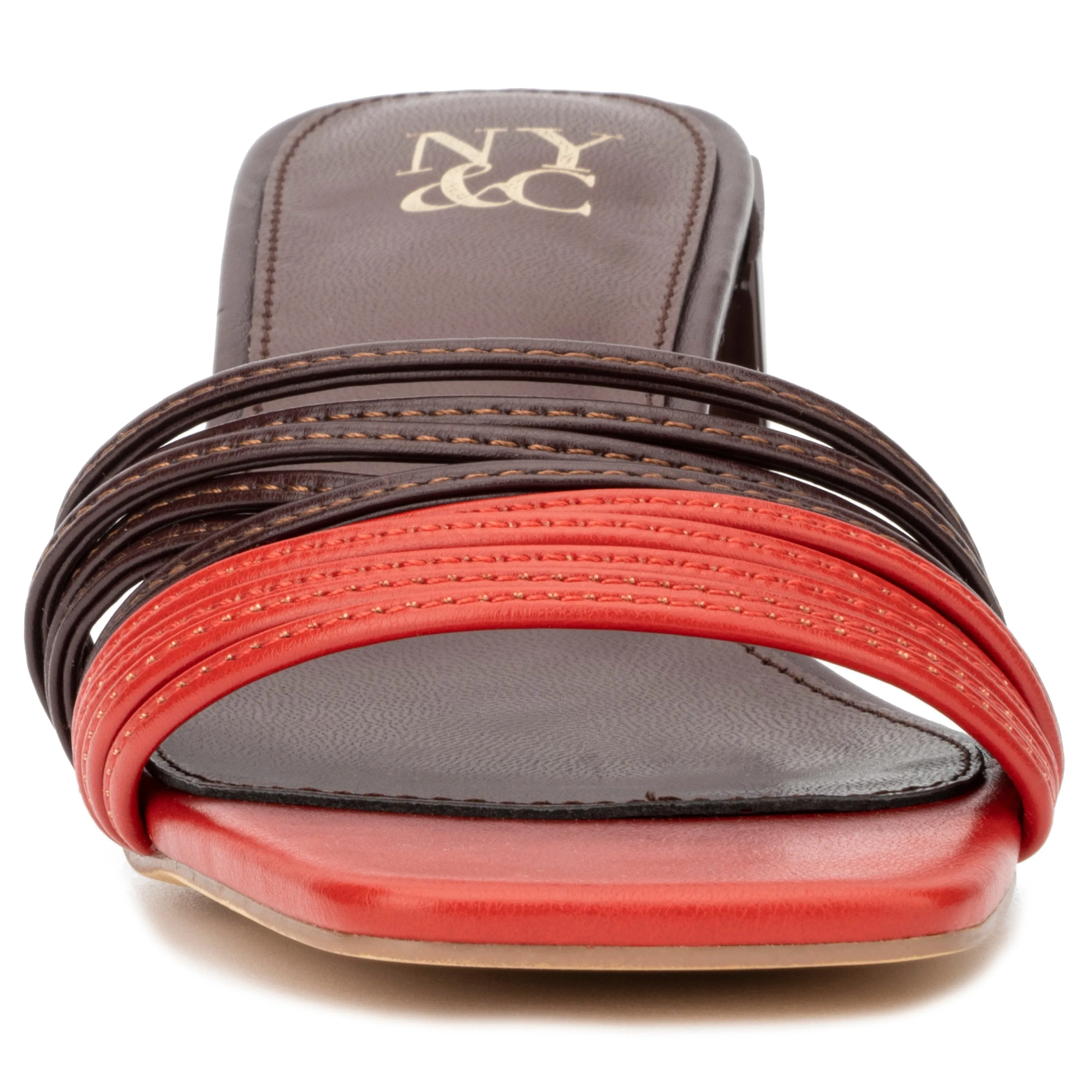 Hera Dual Tone Slip On Heels