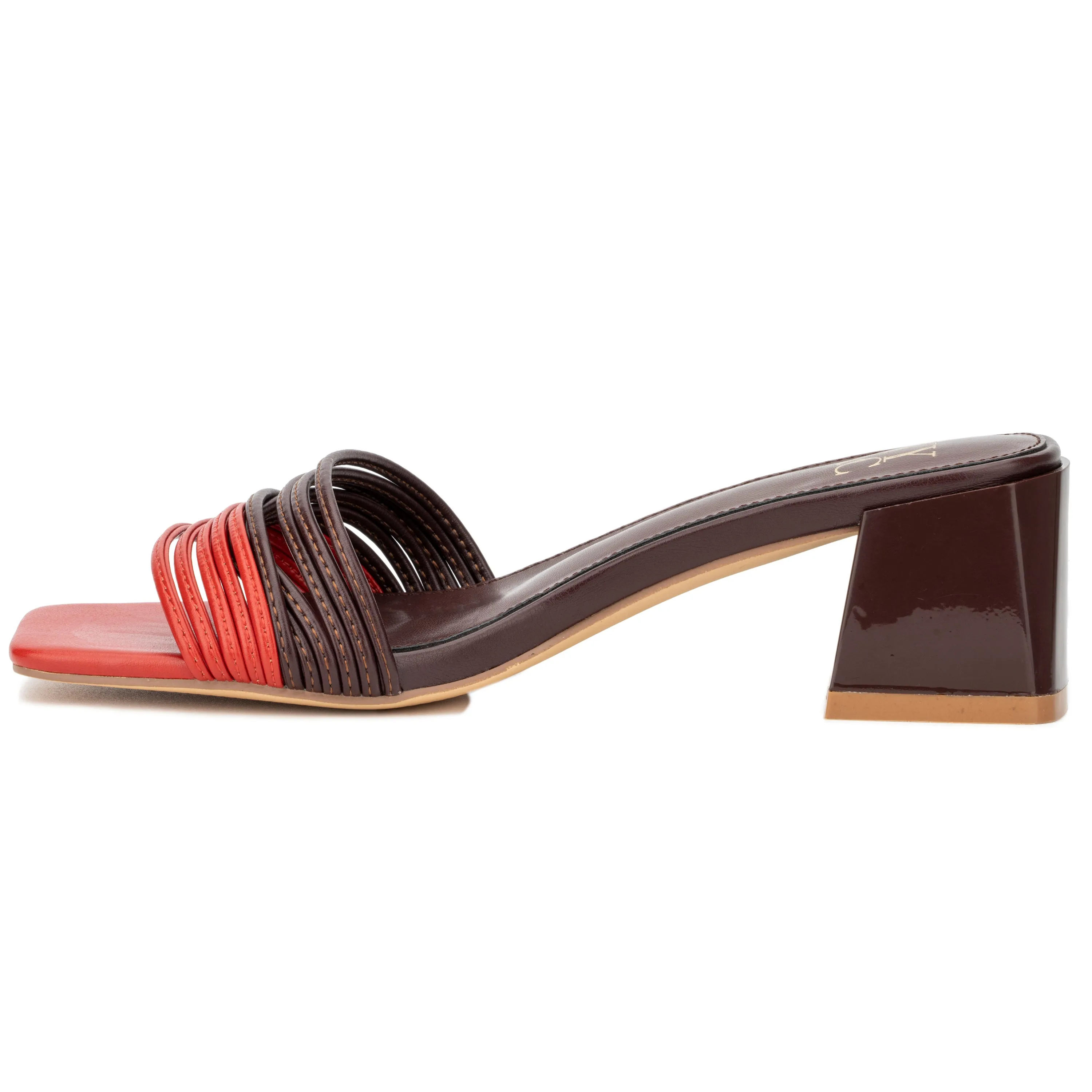 Hera Dual Tone Slip On Heels