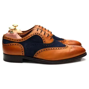 Herring 'Fencote' Tan Brown Leather Oxford Brogue UK 7.5 F