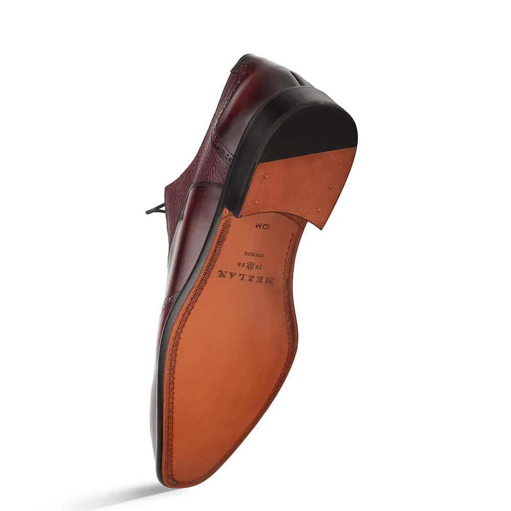 Hi-Shine/Textured Calf Oxford