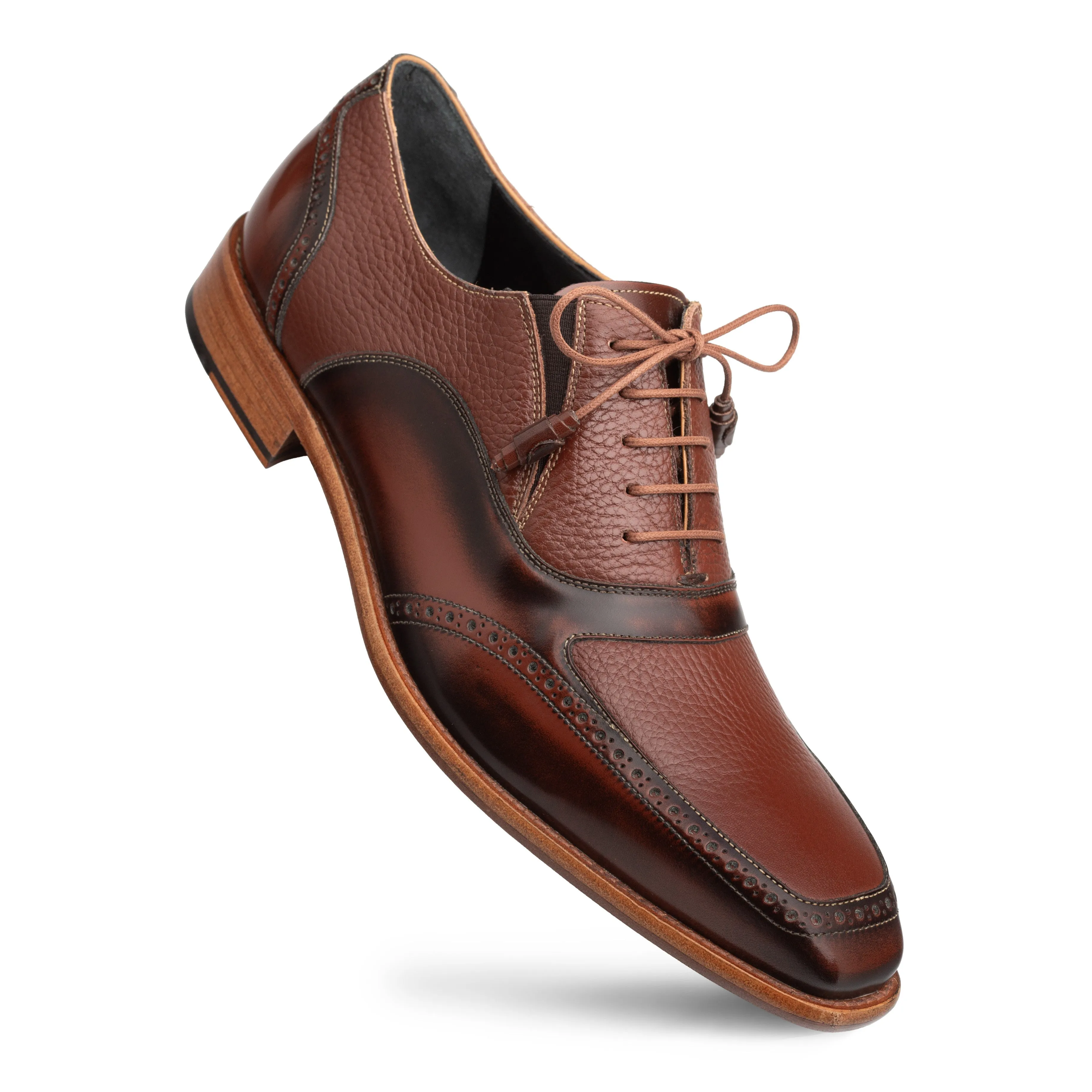 Hi-Shine/Textured Calf Oxford