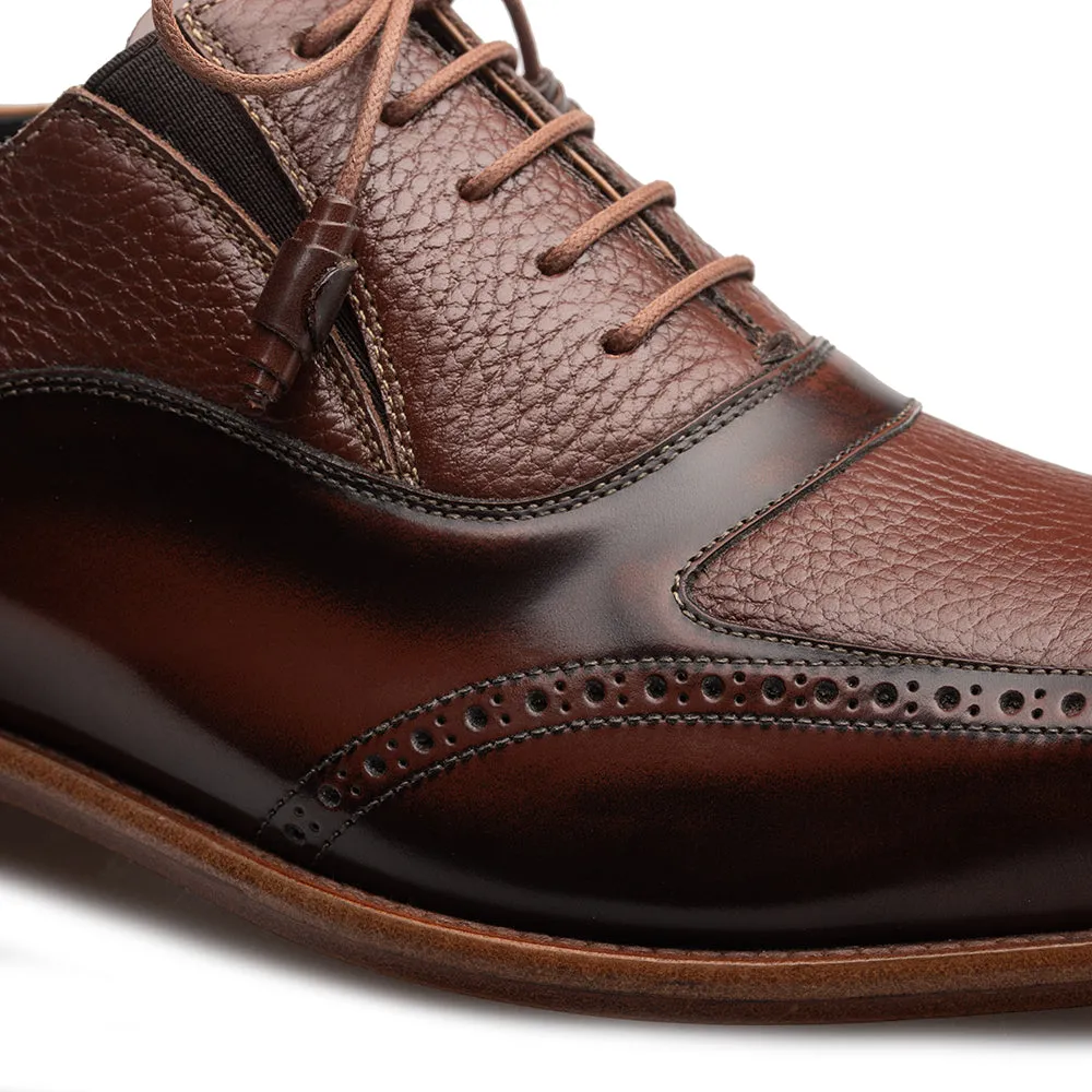 Hi-Shine/Textured Calf Oxford