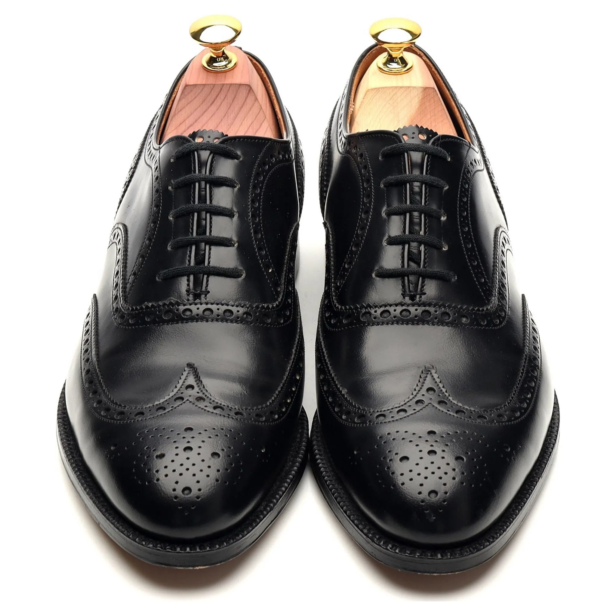 'Hickstead' Black Leather Oxford Brogue UK 7 F