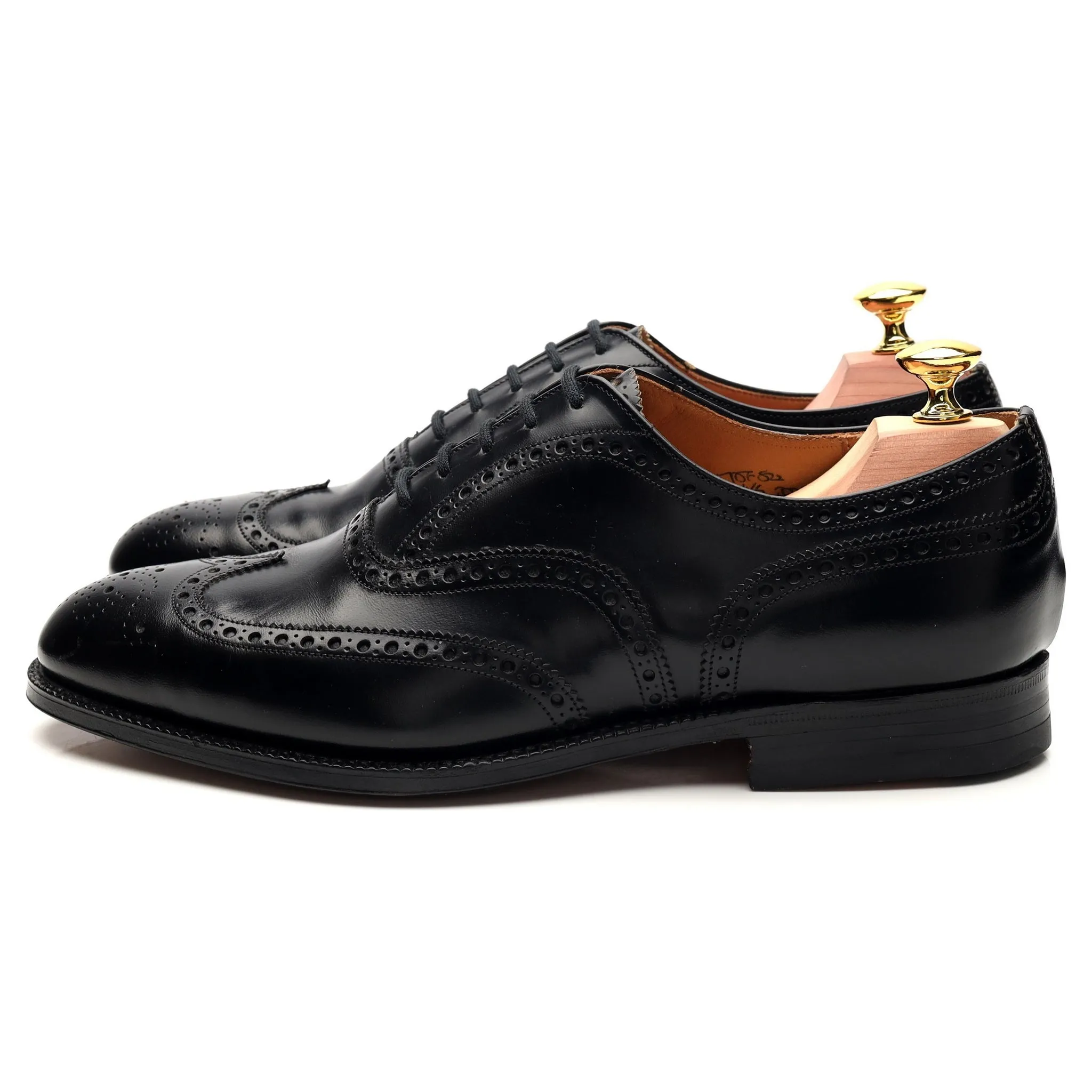 'Hickstead' Black Leather Oxford Brogue UK 7 F
