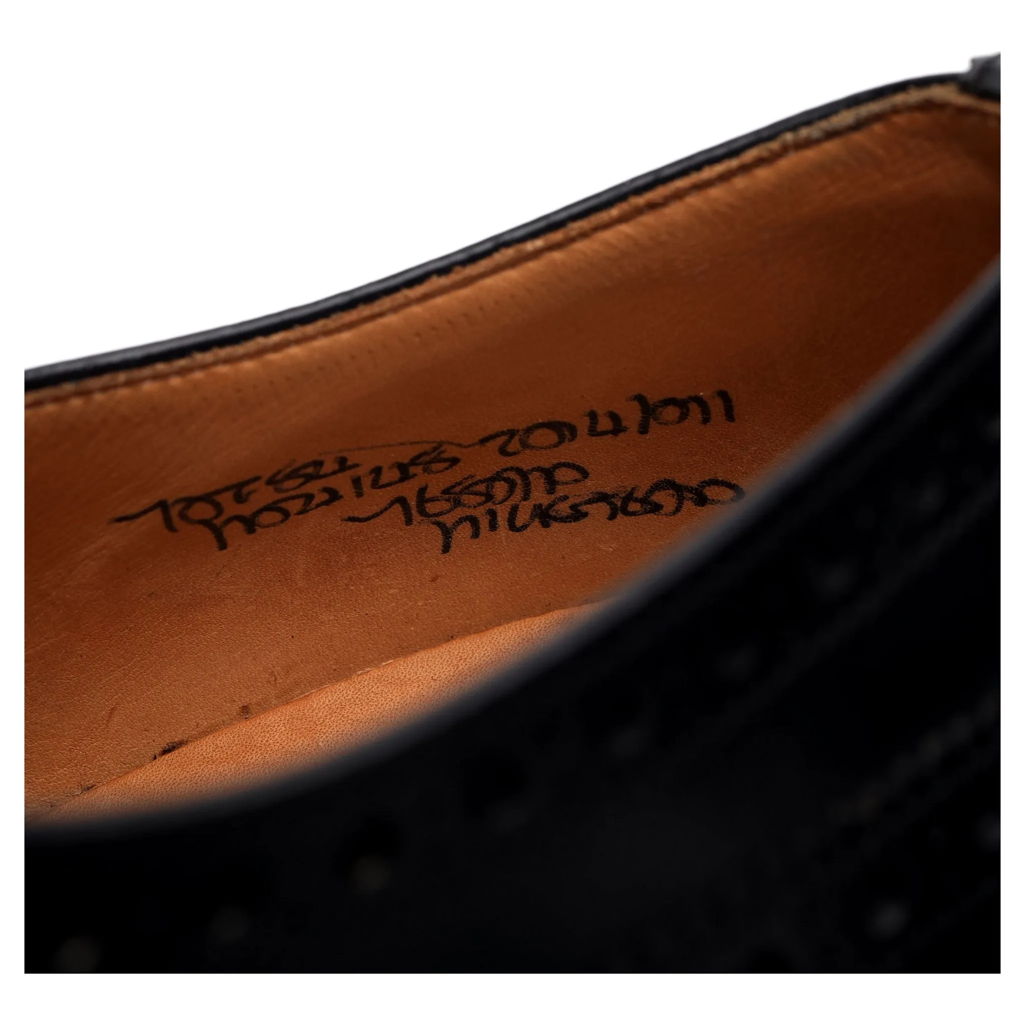 'Hickstead' Black Leather Oxford Brogue UK 7 F