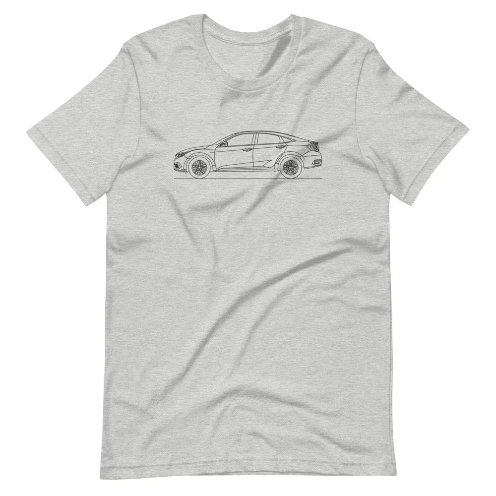 Honda Civic FC Sedan Outline T-shirt