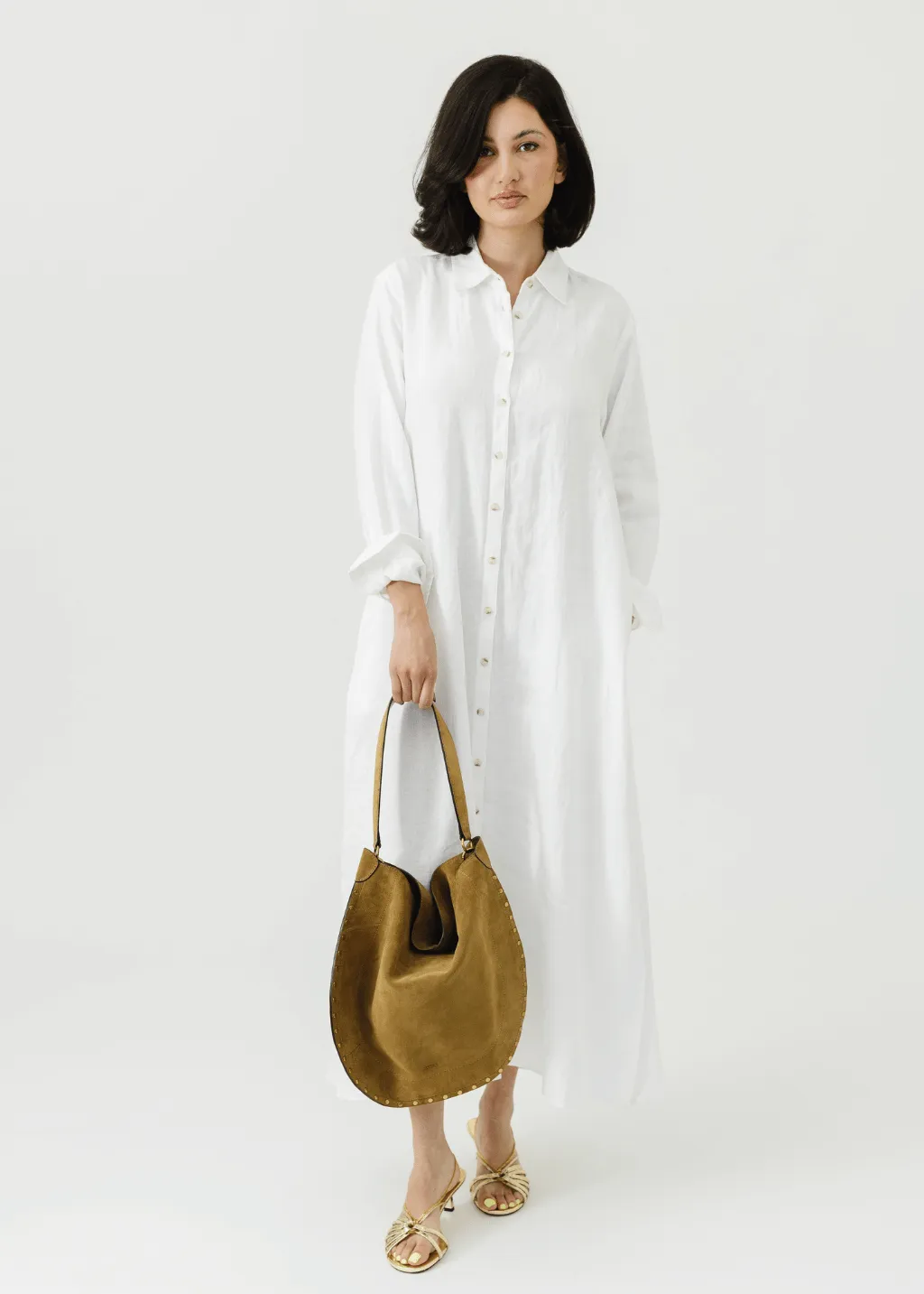Isabel Marant Oskan Hobo Bag in Taupe