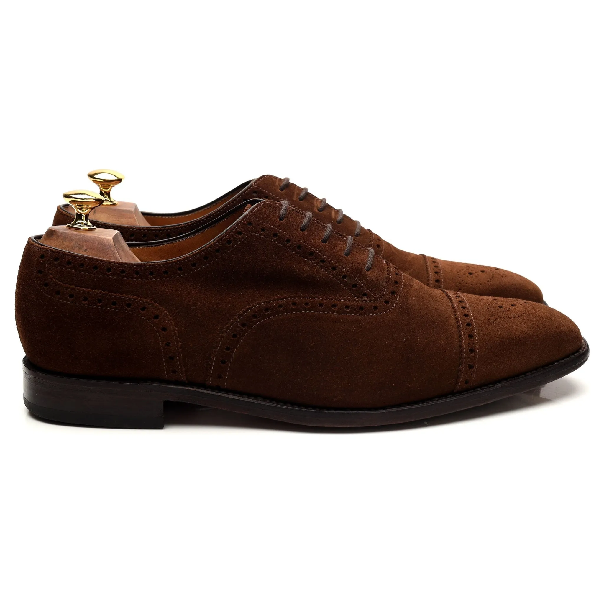 'James' Brown Suede Oxford Brogues UK 10.5 G