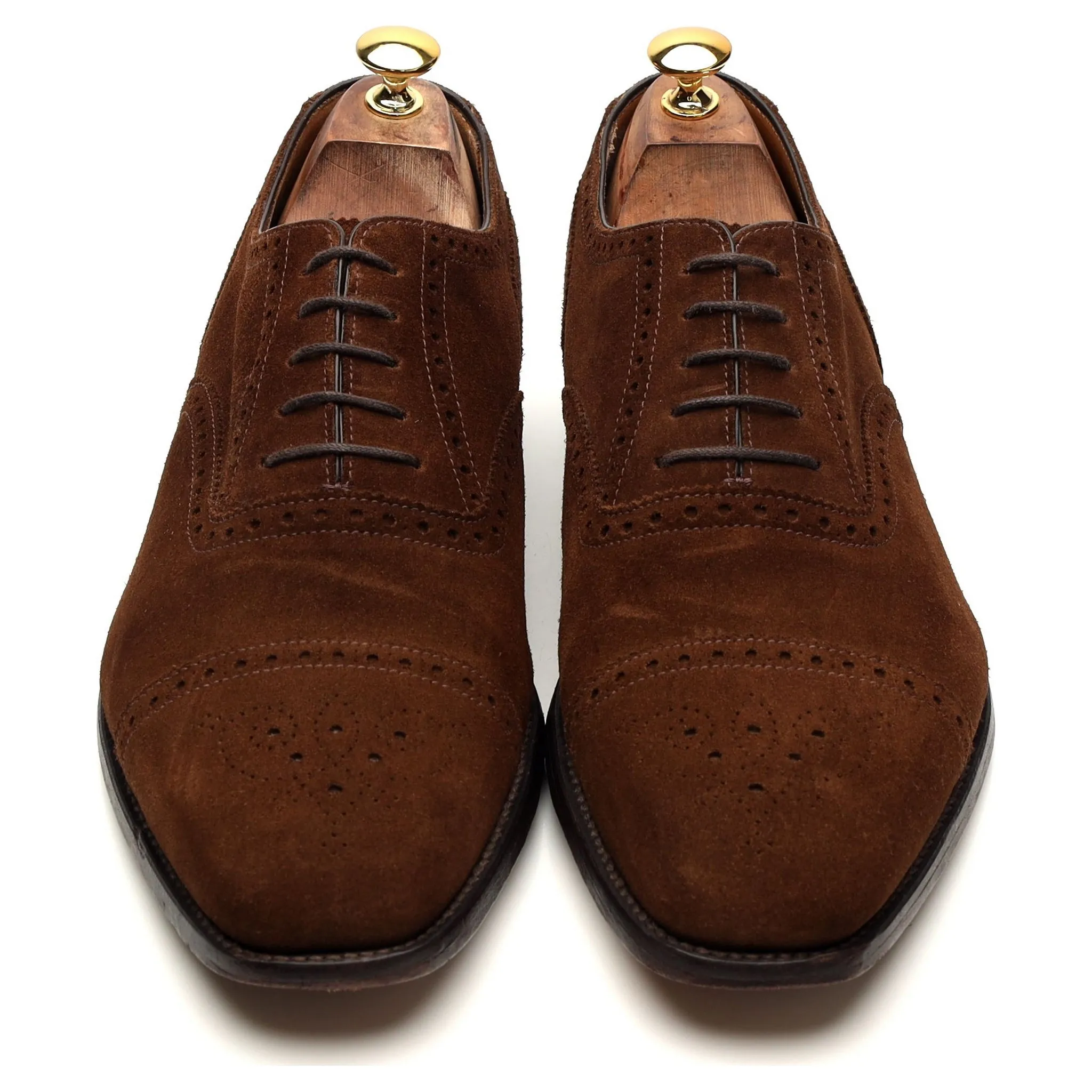 'James' Brown Suede Oxford Brogues UK 10.5 G