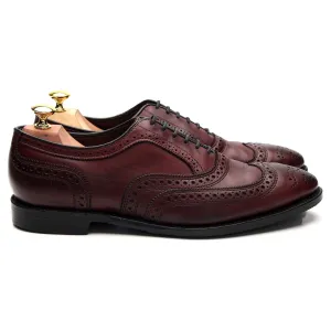 'Jefferson 2.0' Burgundy Leather Oxford Brogue UK 8 US 9 E