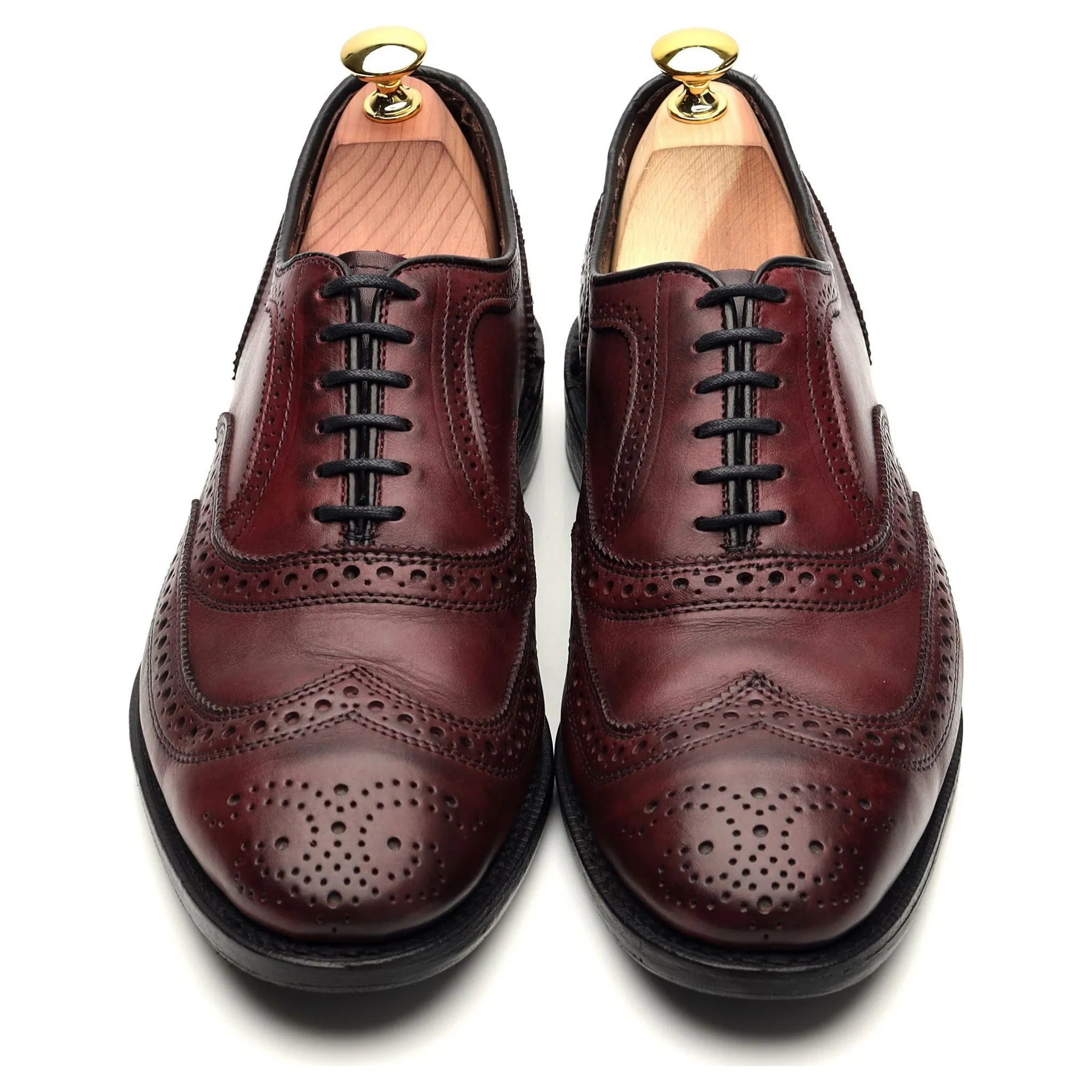 'Jefferson 2.0' Burgundy Leather Oxford Brogue UK 8 US 9 E