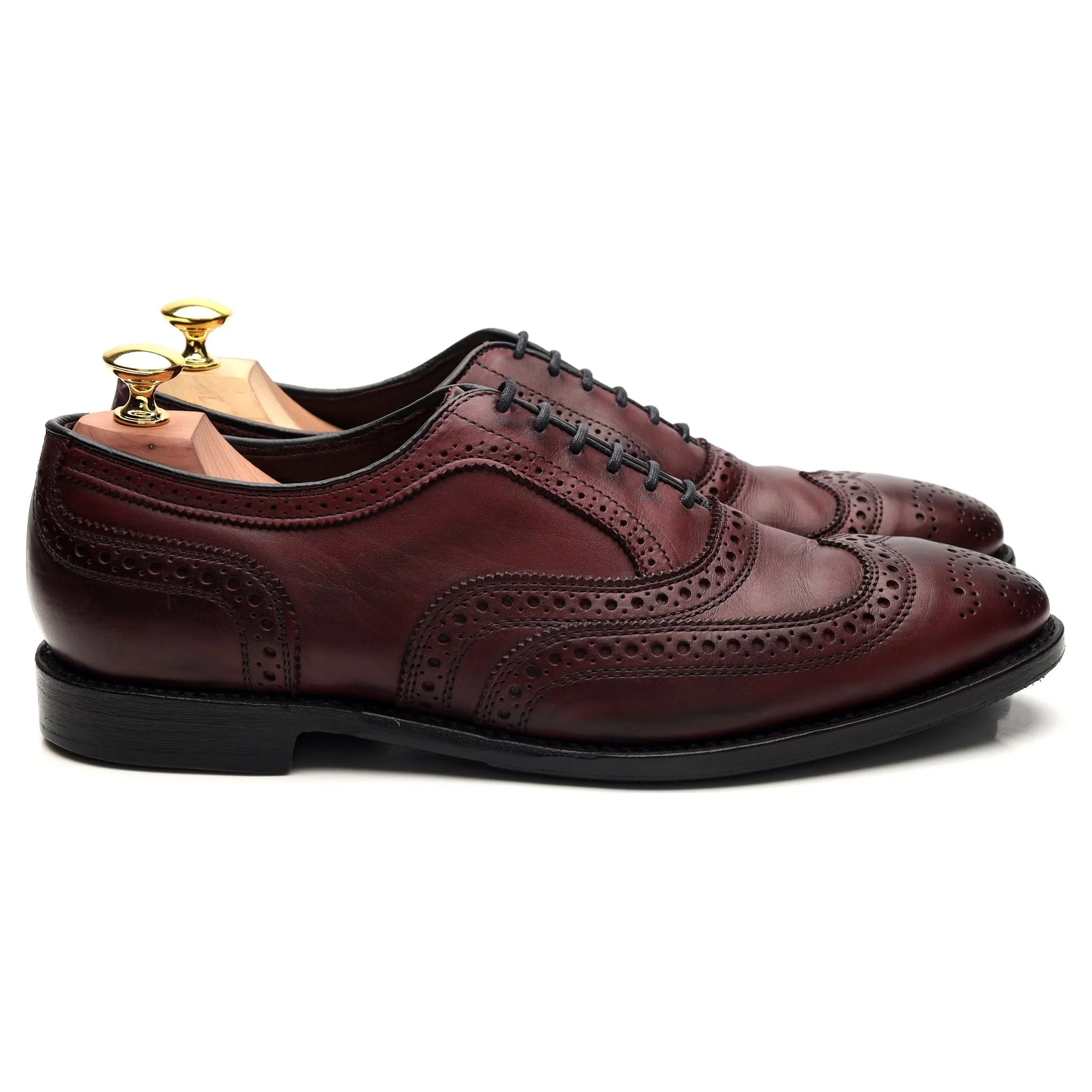 'Jefferson 2.0' Burgundy Leather Oxford Brogue UK 8 US 9 E