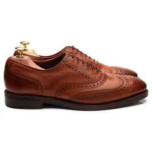 'Jefferson' Tan Brown Leather Oxford Brogues UK 8 US 8.5 E