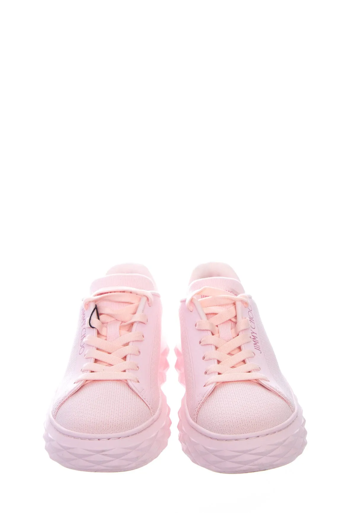 Jimmy Choo Pink Lace Up Sneakers SZ 35