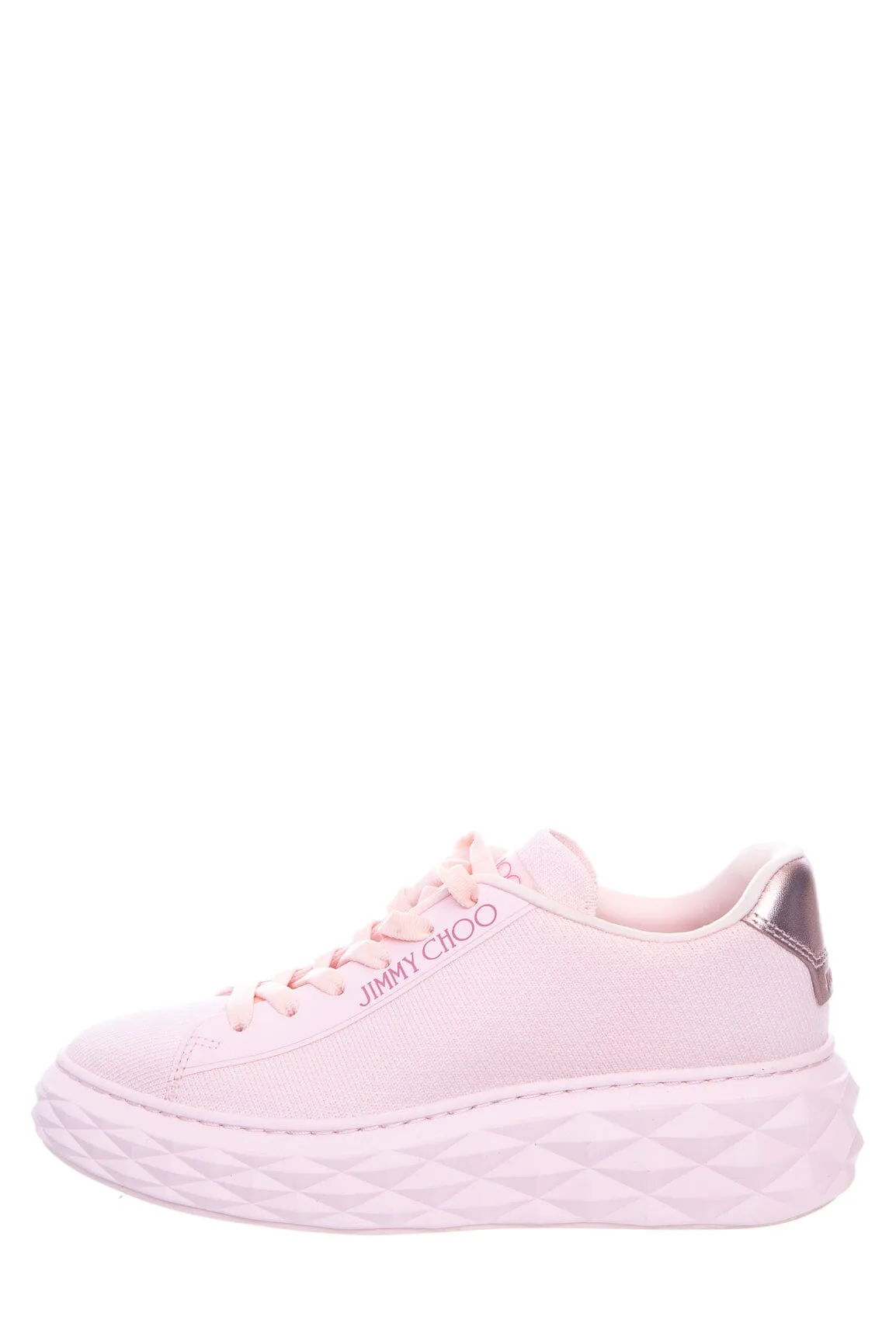 Jimmy Choo Pink Lace Up Sneakers SZ 35
