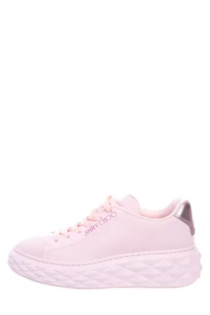 Jimmy Choo Pink Lace Up Sneakers SZ 35