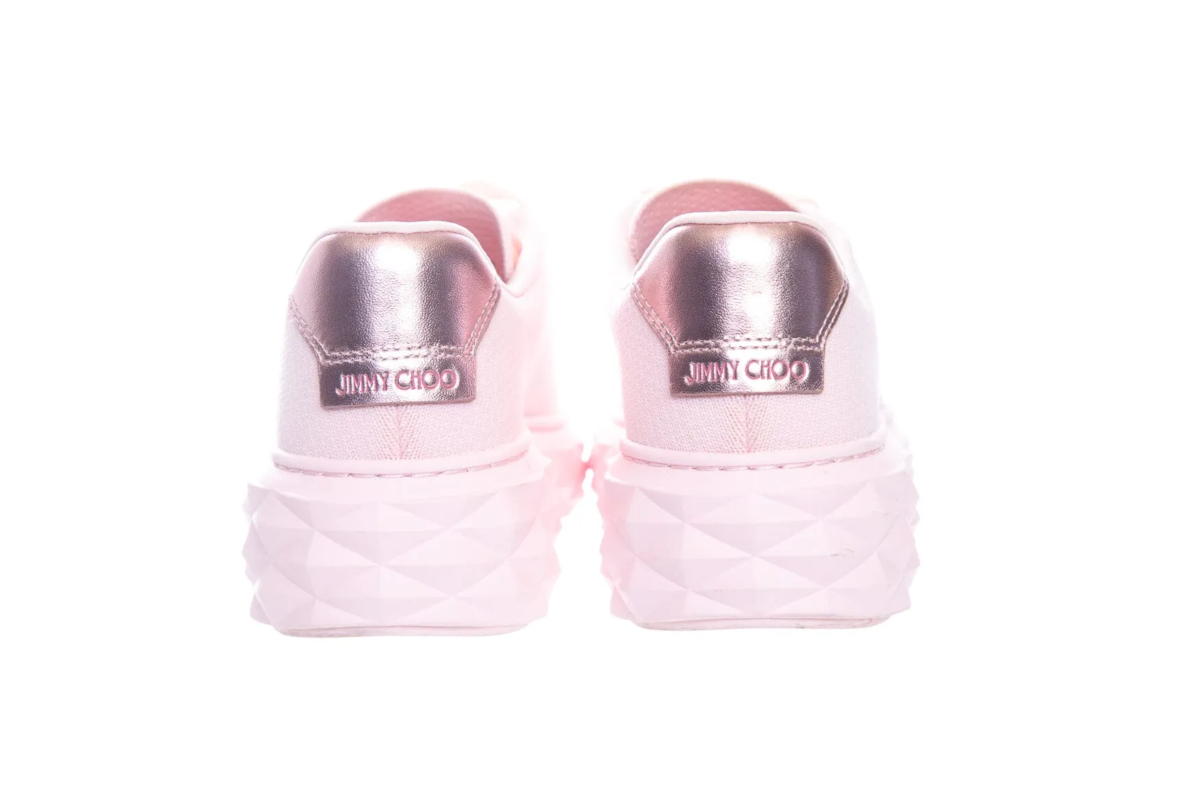 Jimmy Choo Pink Lace Up Sneakers SZ 35