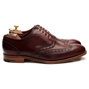 John Lewis 'Holborn' Burgundy Leather Oxford Brogue UK 10 G