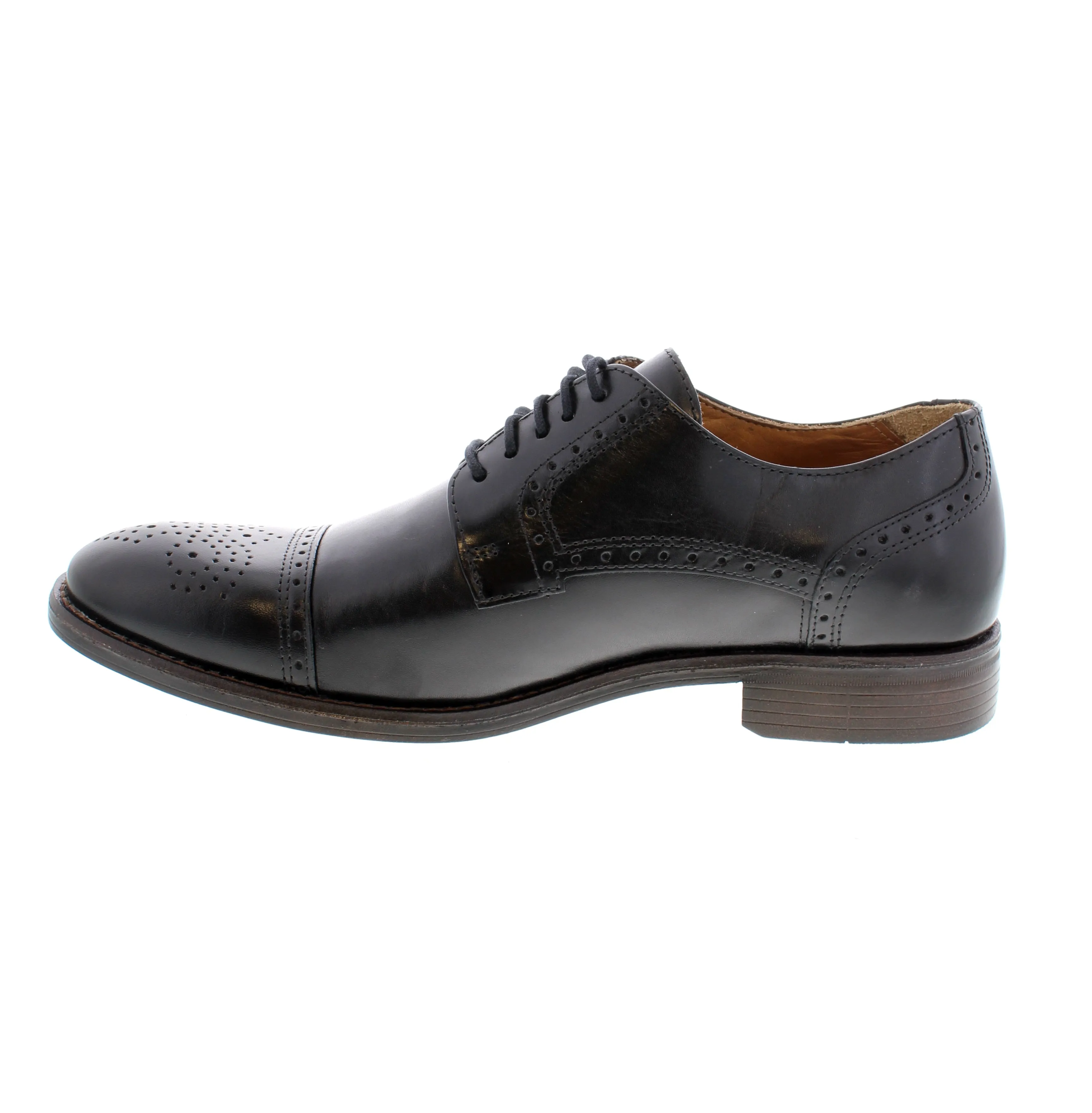 Johnston & Murphy Lewis Cap Toe - Black
