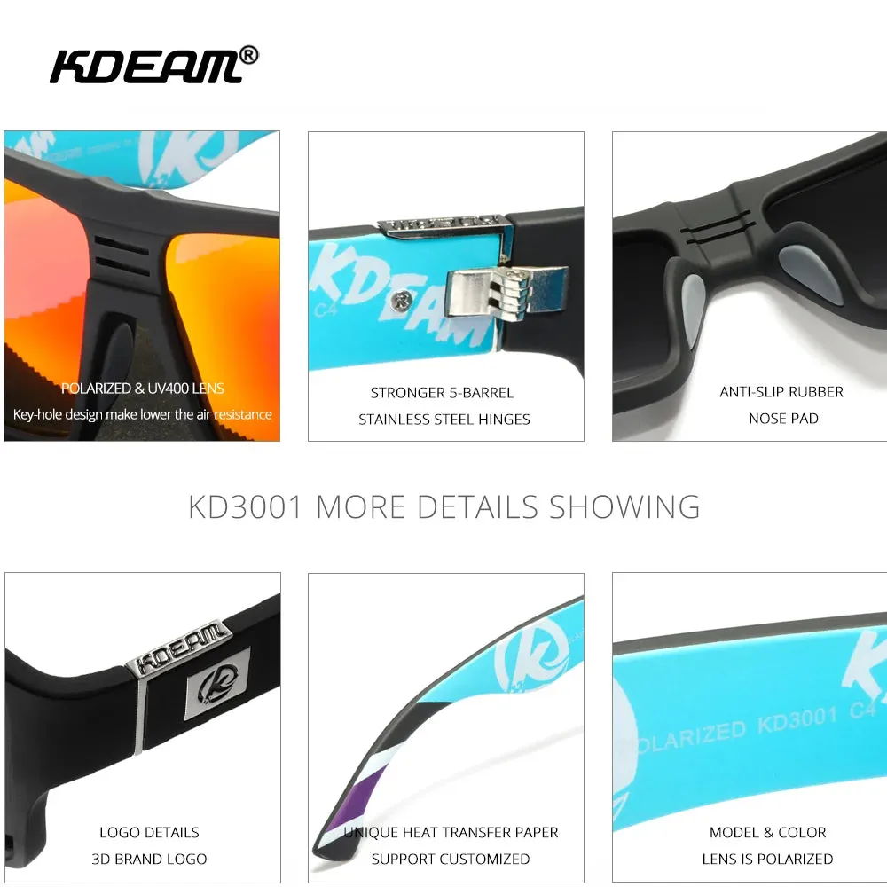 KDEAM VisionX Square - Men’s Polarized UV400 Defender