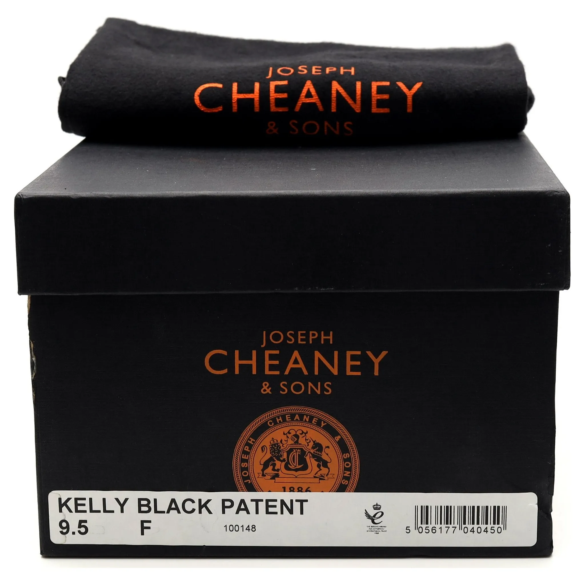 'Kelly' Black Patent Leather Oxford UK 9.5 F