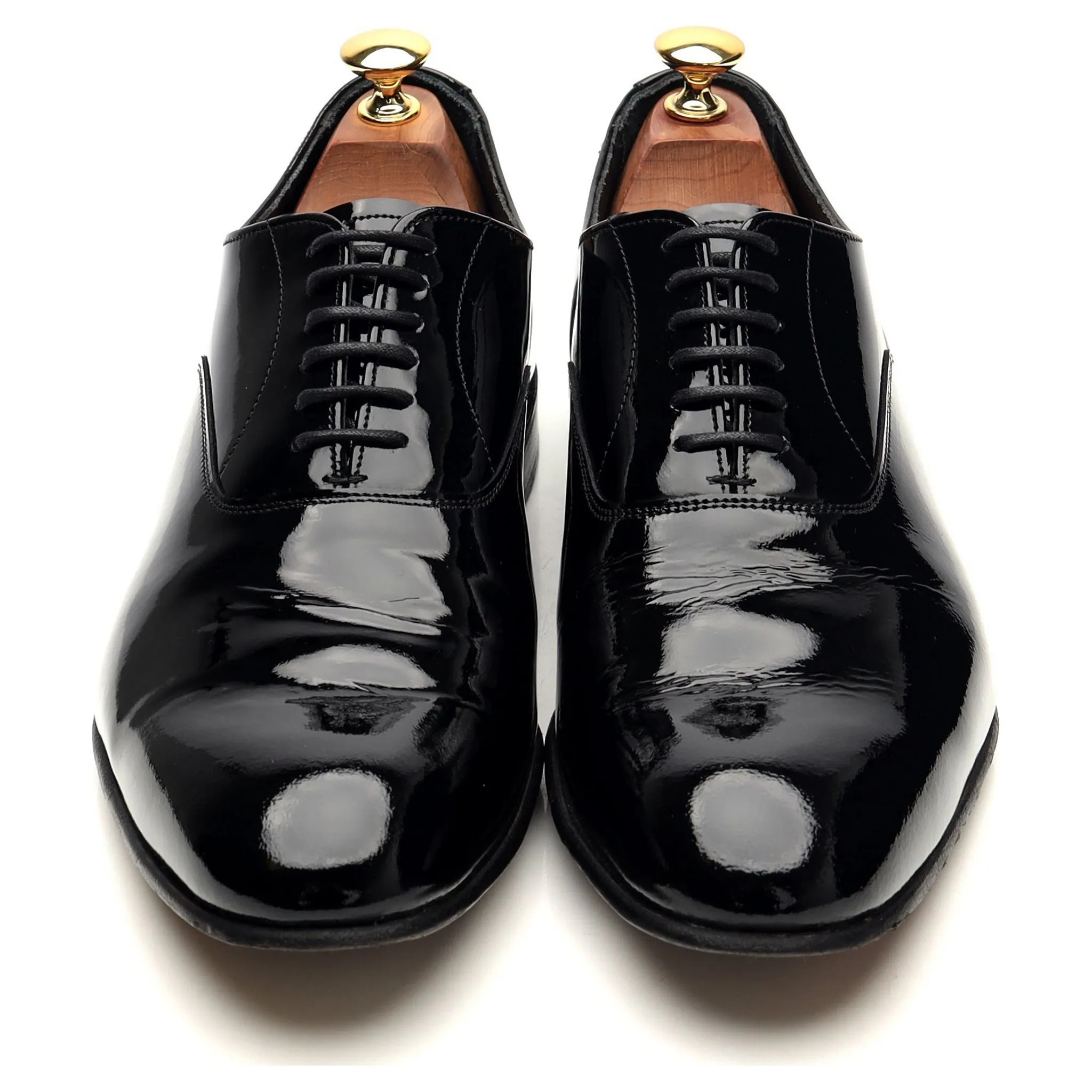 'Kelly' Black Patent Leather Oxford UK 9.5 F