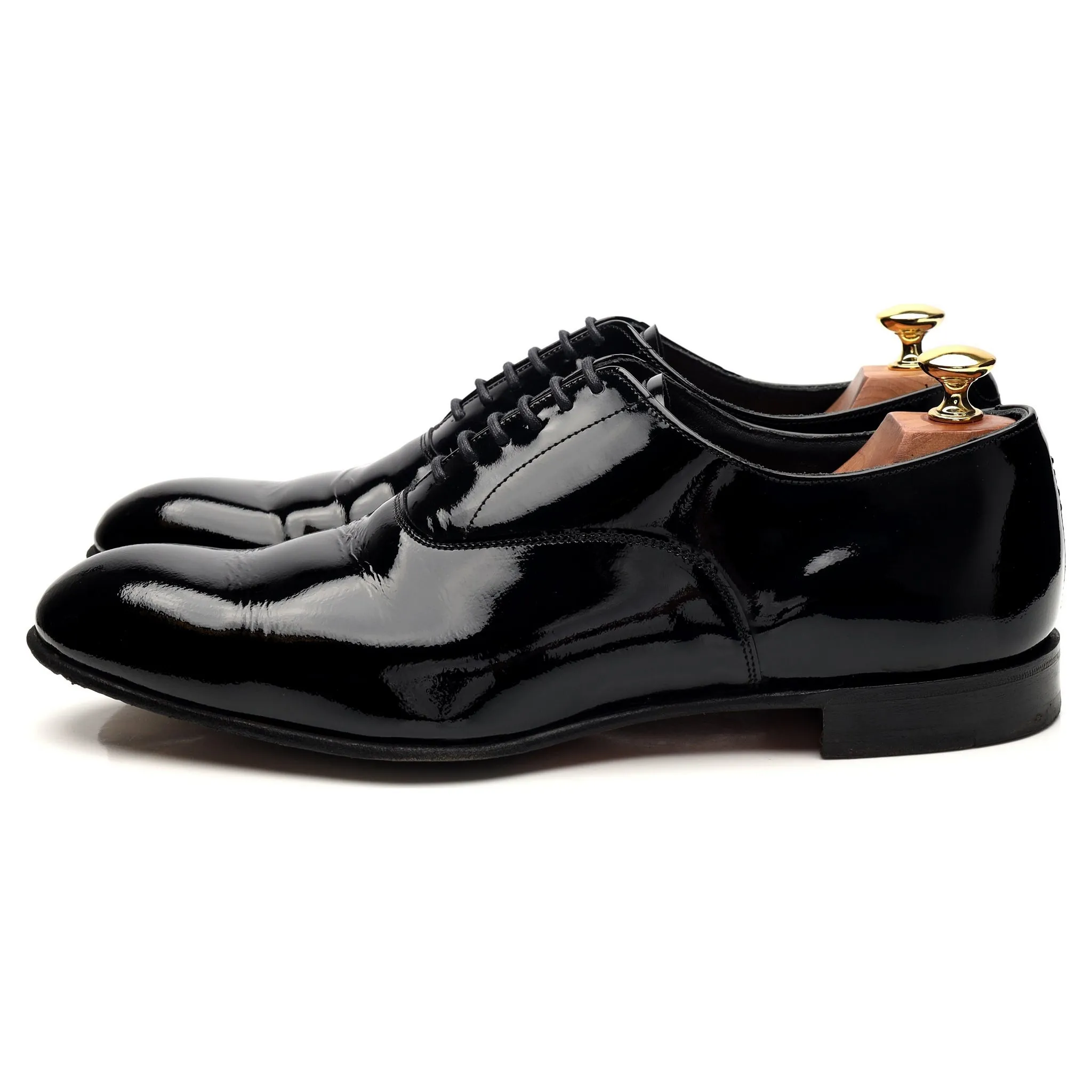 'Kelly' Black Patent Leather Oxford UK 9.5 F
