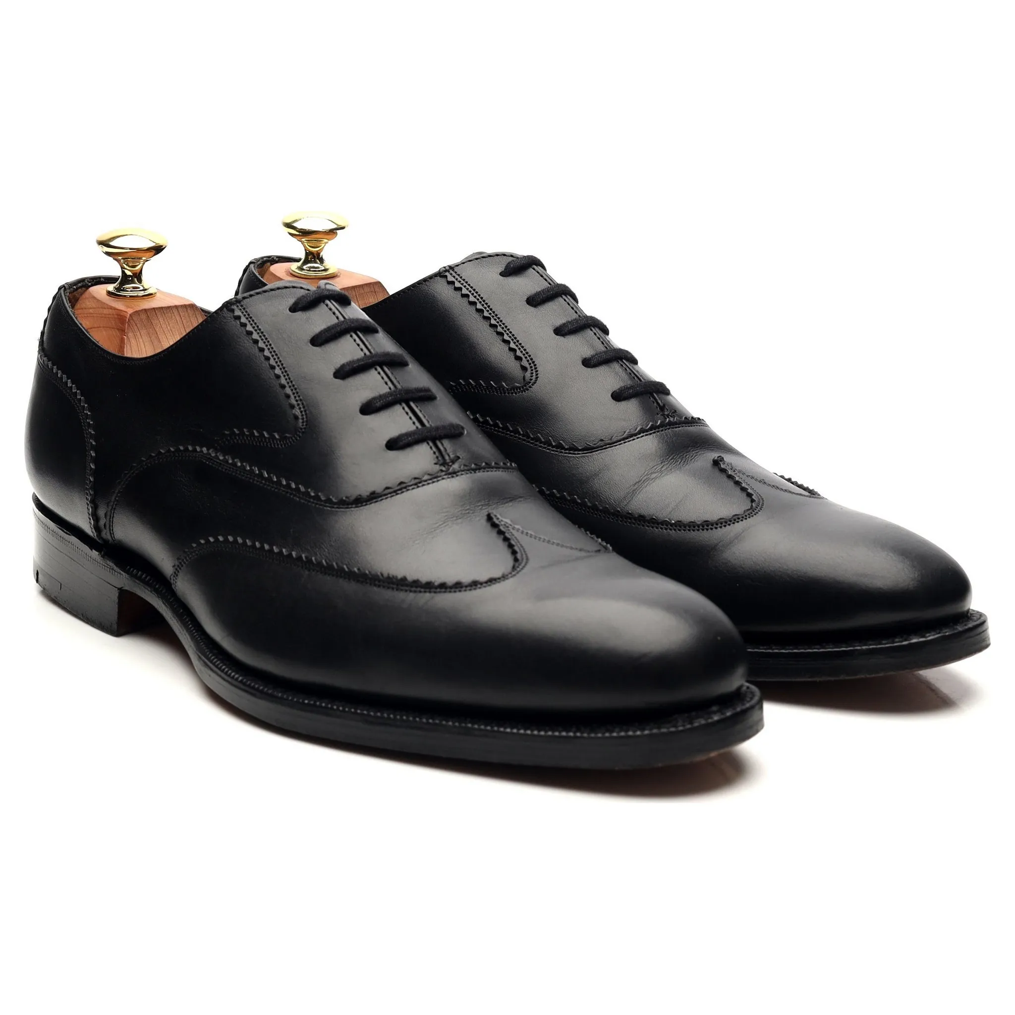 'Kenford' Black Leather Oxford UK 8 G