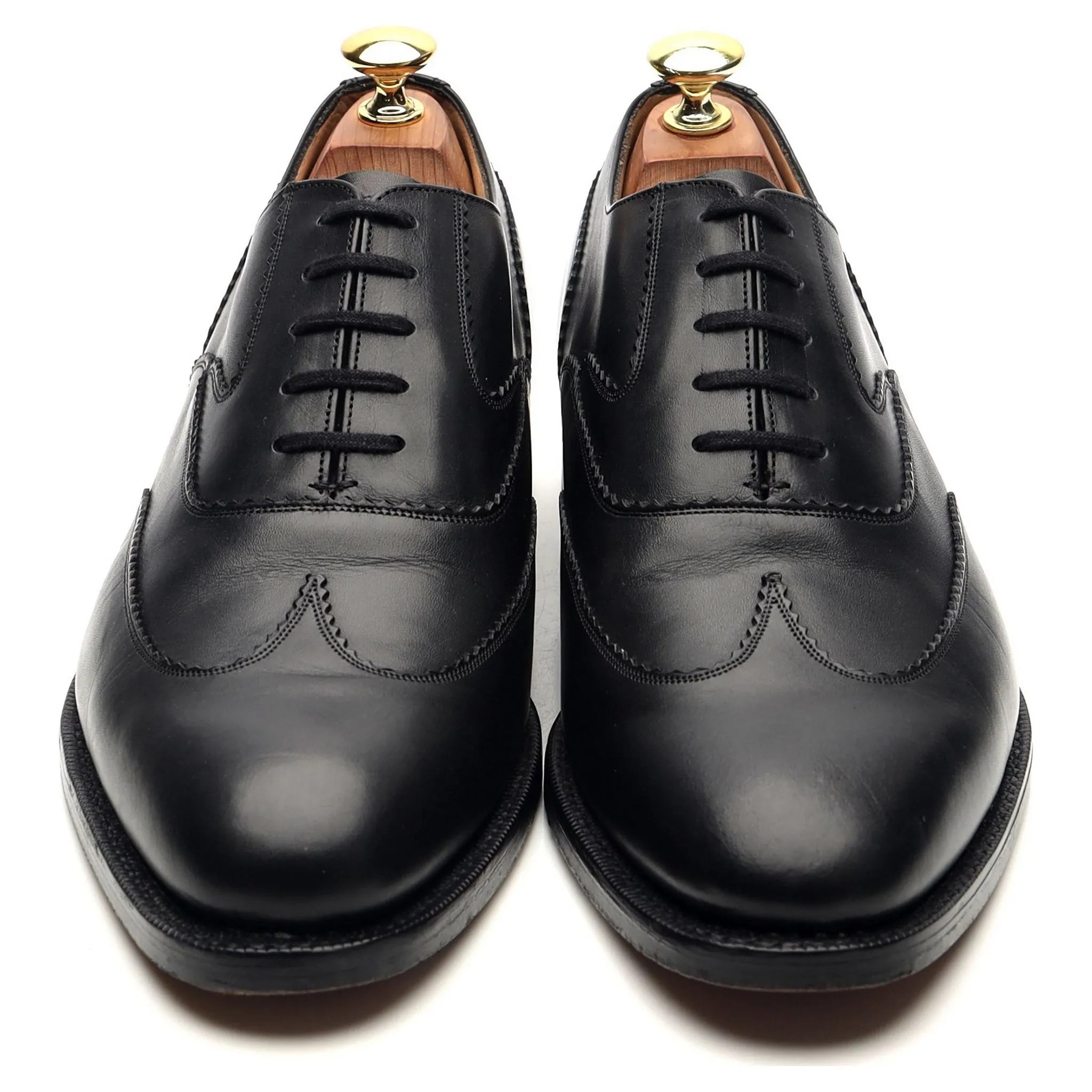 'Kenford' Black Leather Oxford UK 8 G