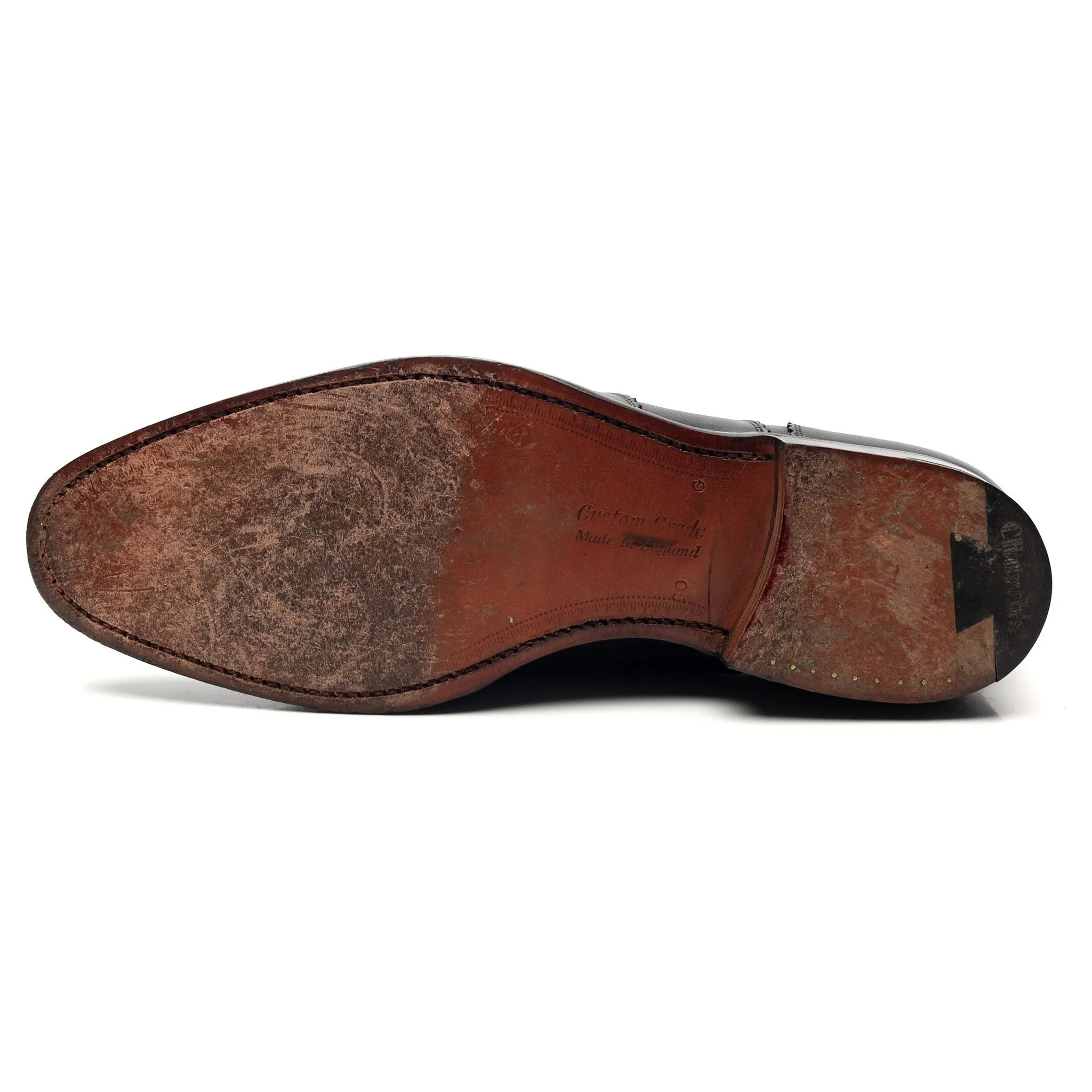 'Kenford' Black Leather Oxford UK 8 G