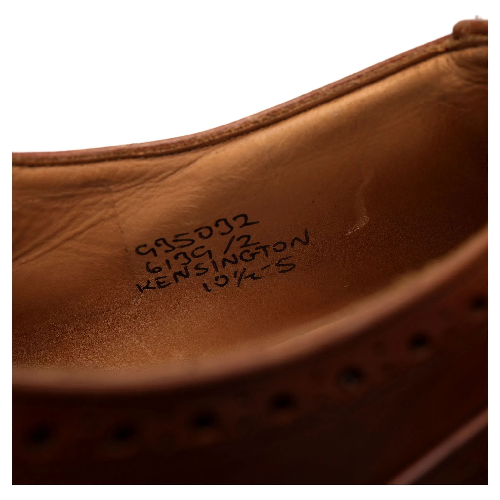 'Kensington' Brown Leather Oxford Brogue UK 10.5