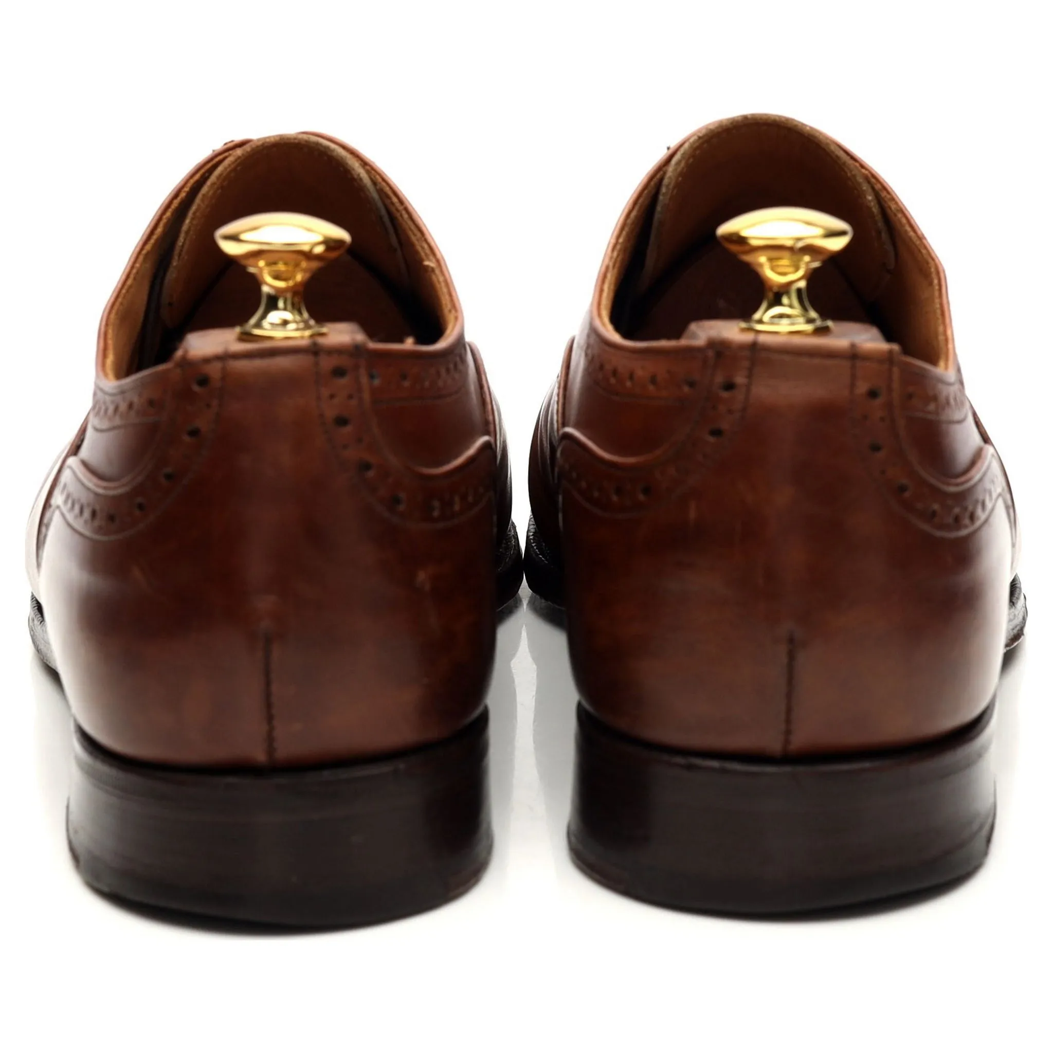 'Kensington' Brown Leather Oxford Brogue UK 10.5