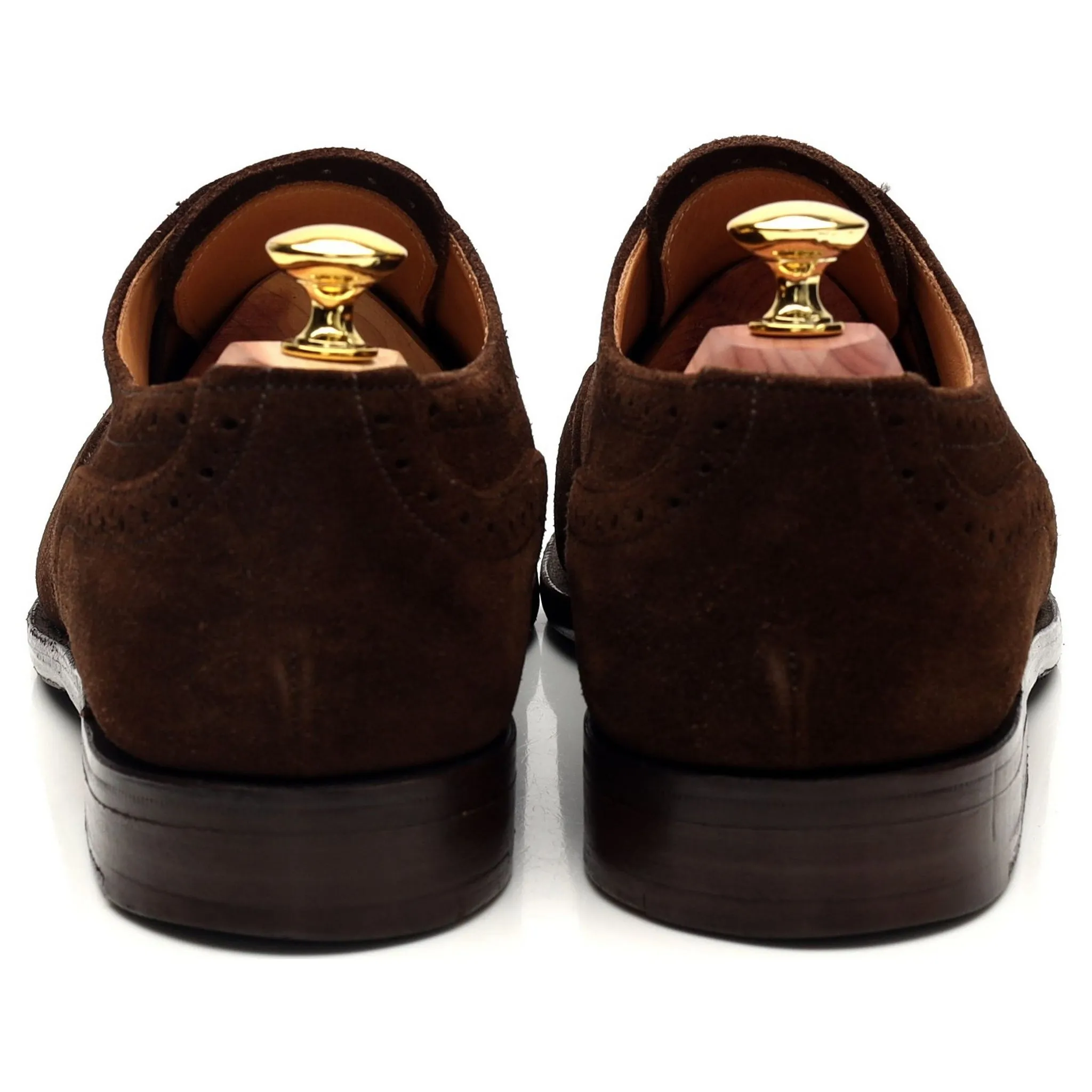 'Kensington' Brown Suede Oxford Brogue UK 7.5
