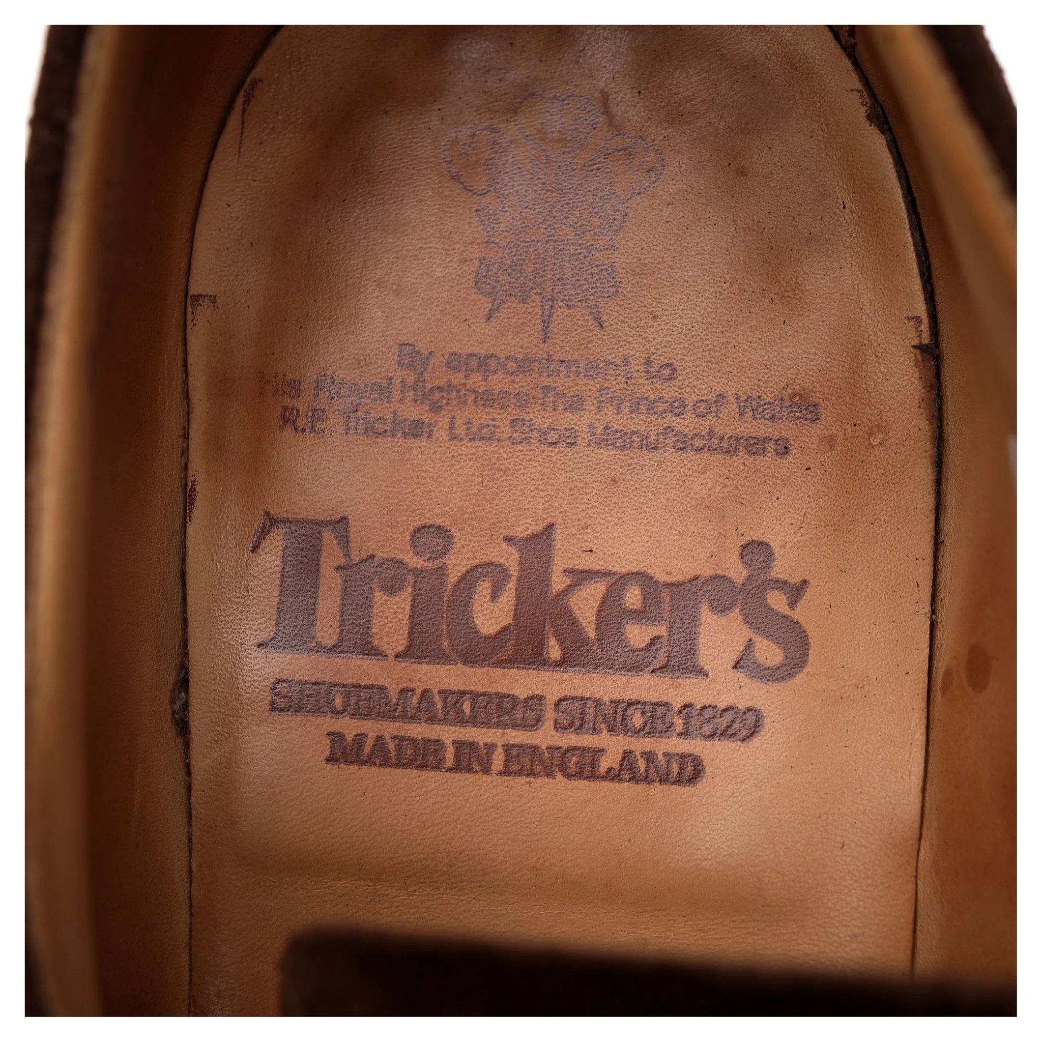 'Kensington' Brown Suede Oxford Brogue UK 7.5