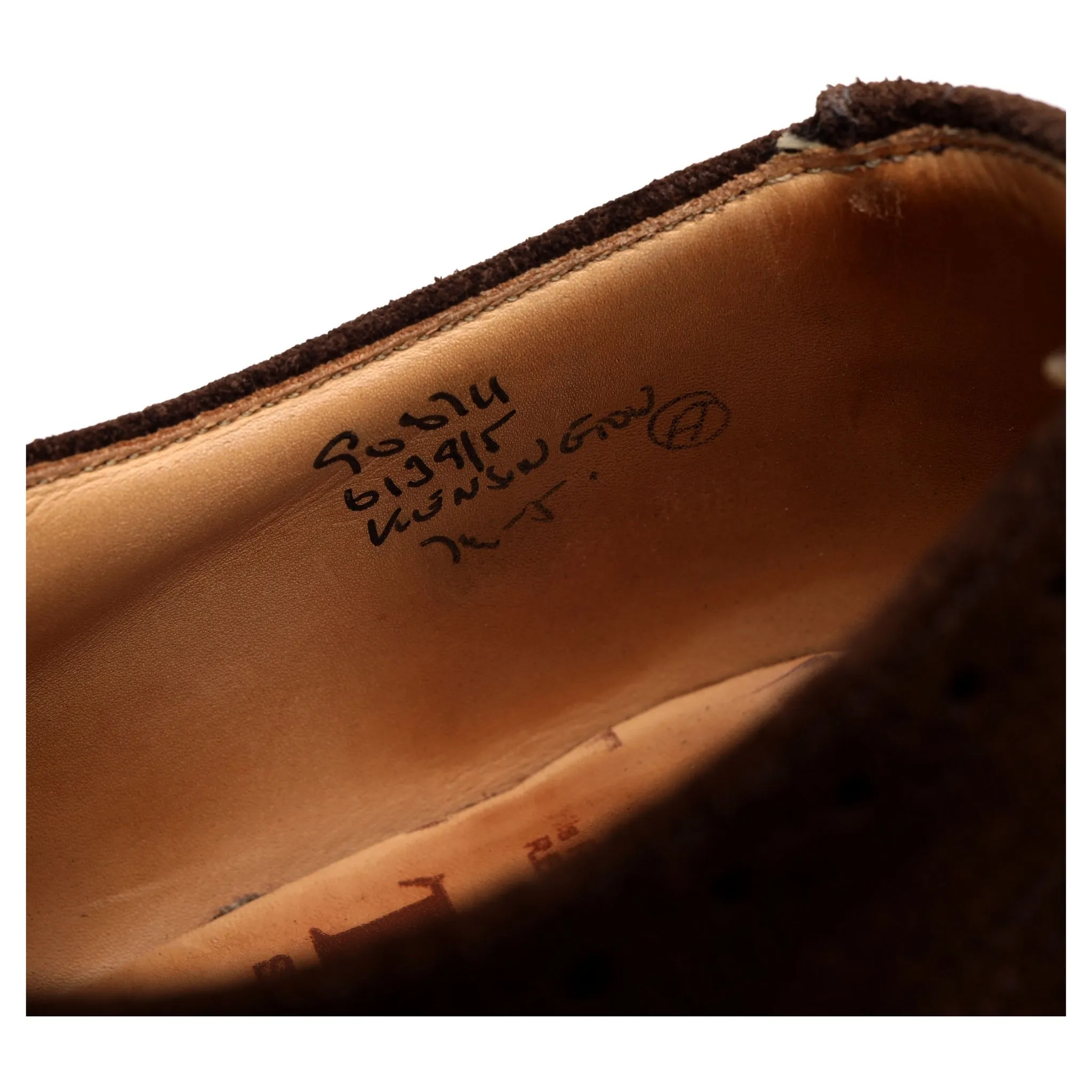 'Kensington' Brown Suede Oxford Brogue UK 7.5