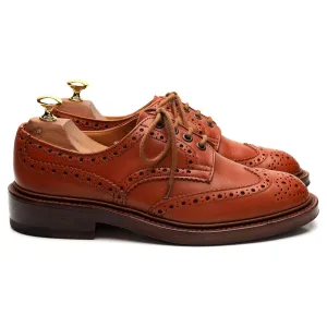 'Keswick' Tan Brown Leather Derby Brogue UK 6