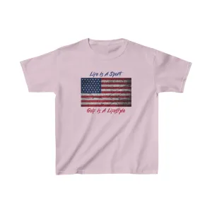 Kids Golf Patriotic Short Sleeve Tee