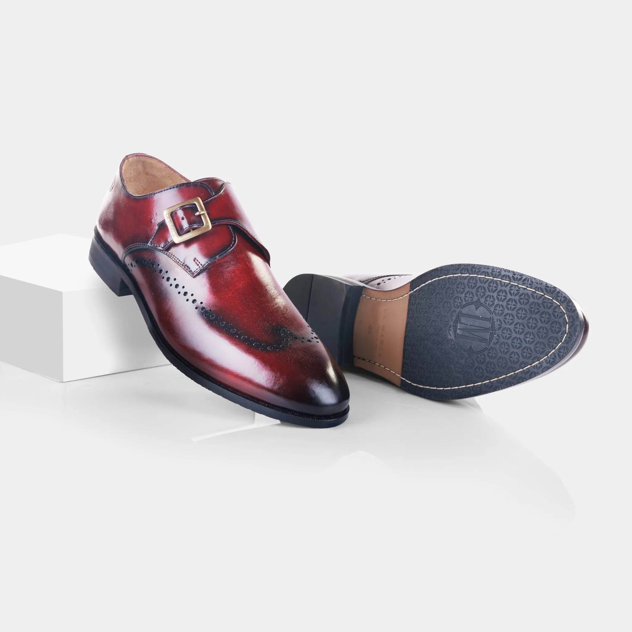 Klark Single Monk (Oxblood)